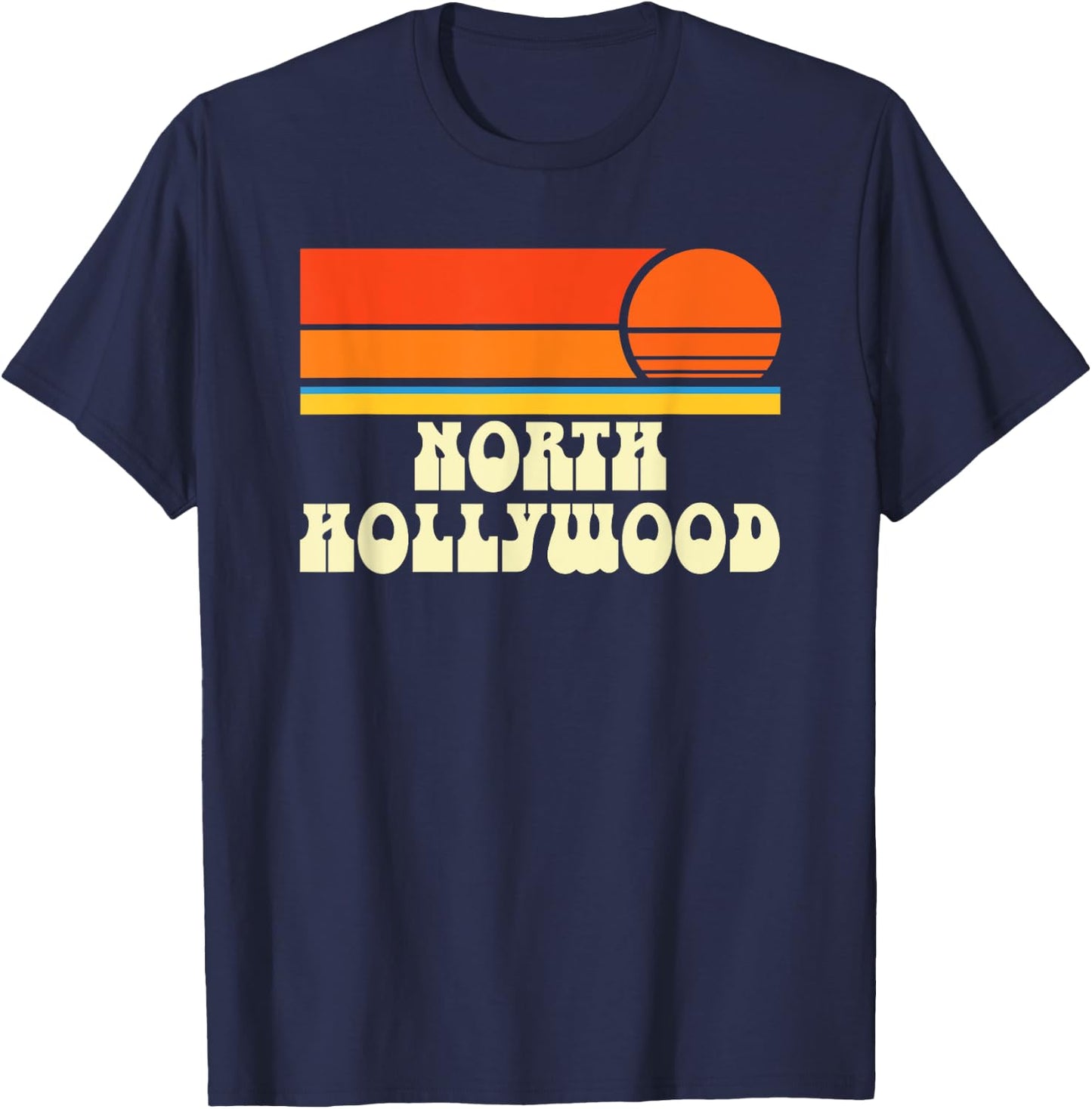 North Hollywood California CA T-Shirt - T-Shirt | Navy