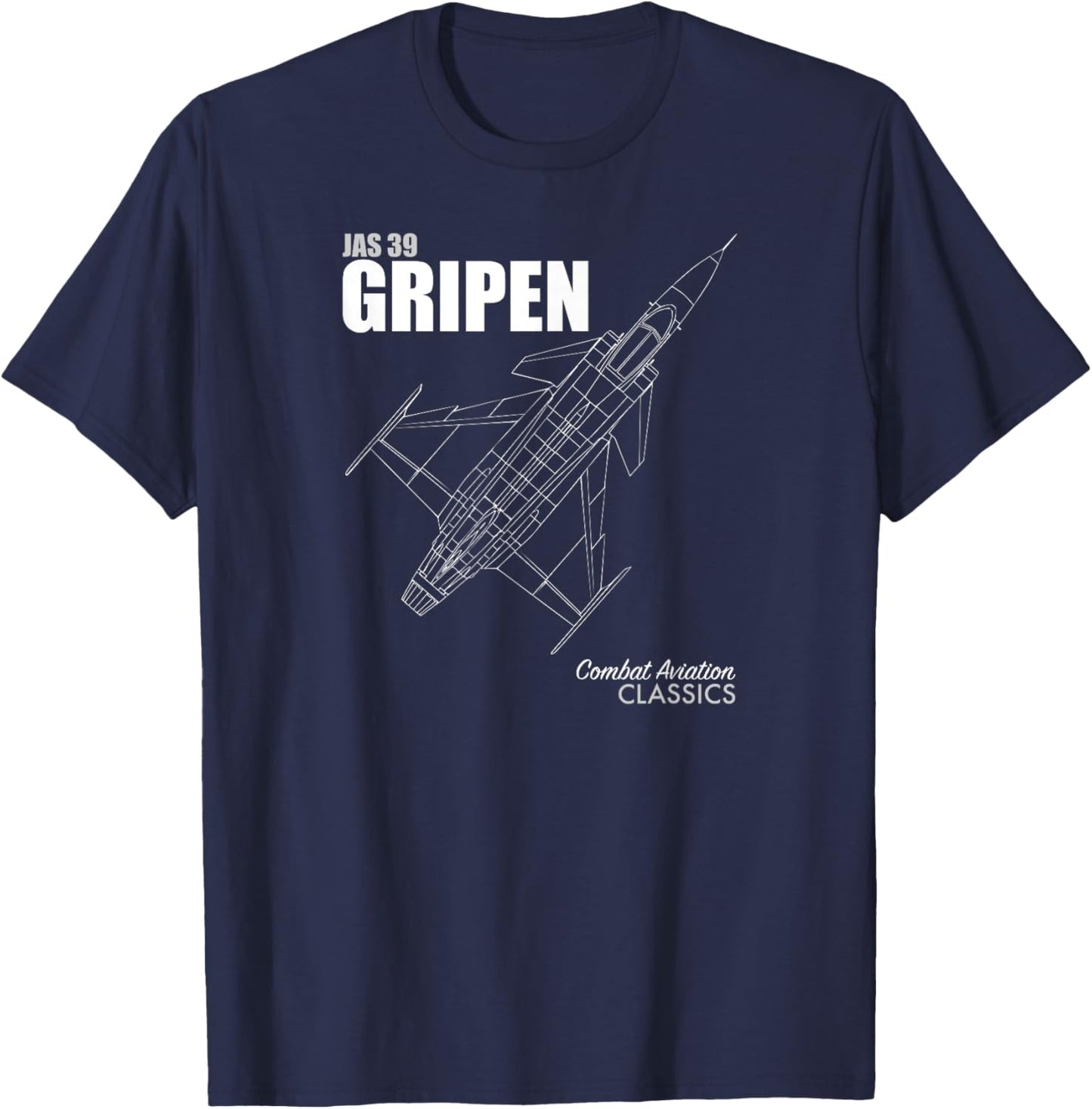 JAS 39 Gripen T-Shirt - T-Shirt | Navy