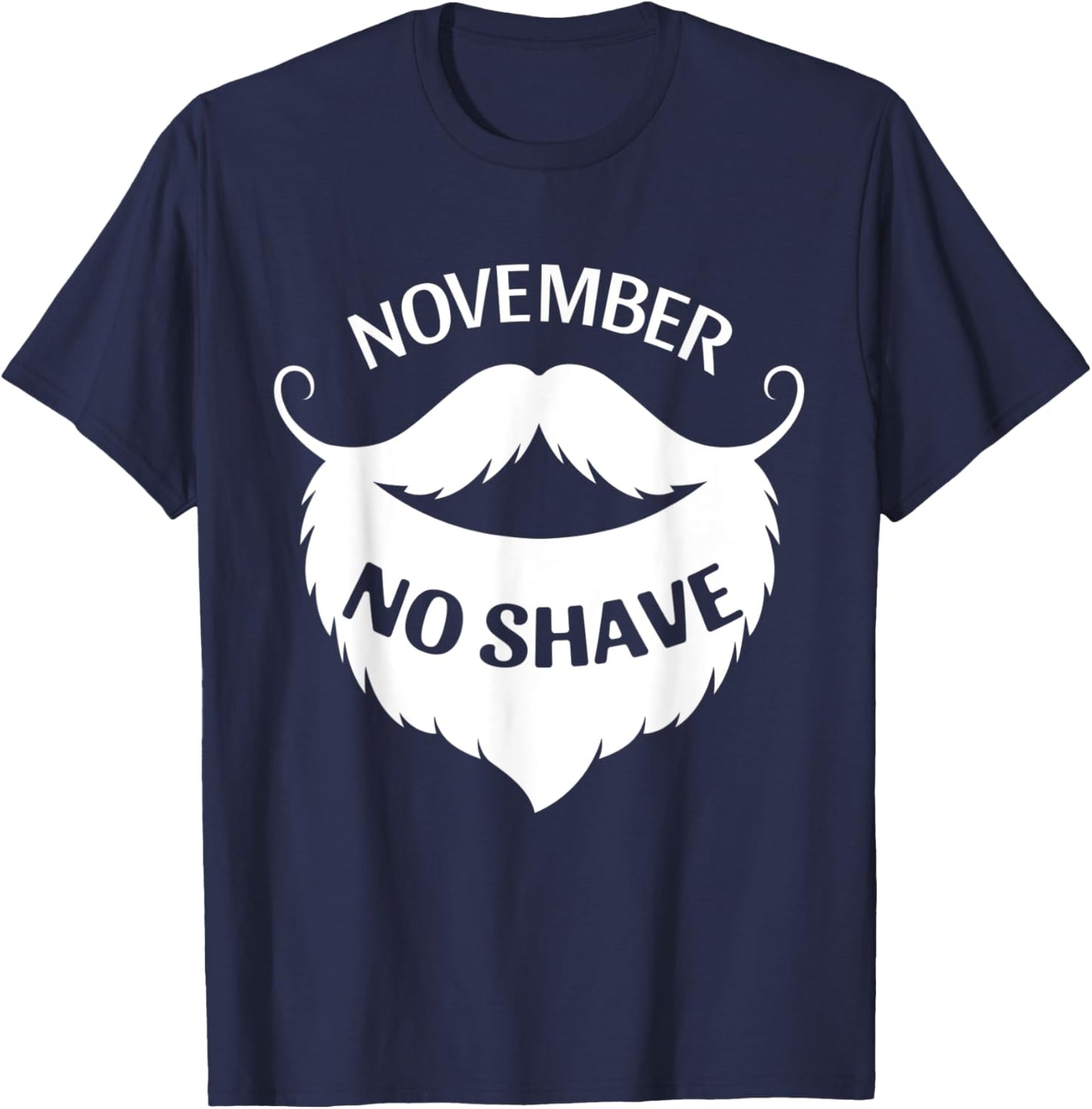 November No Shave T-Shirt - T-Shirt | Navy