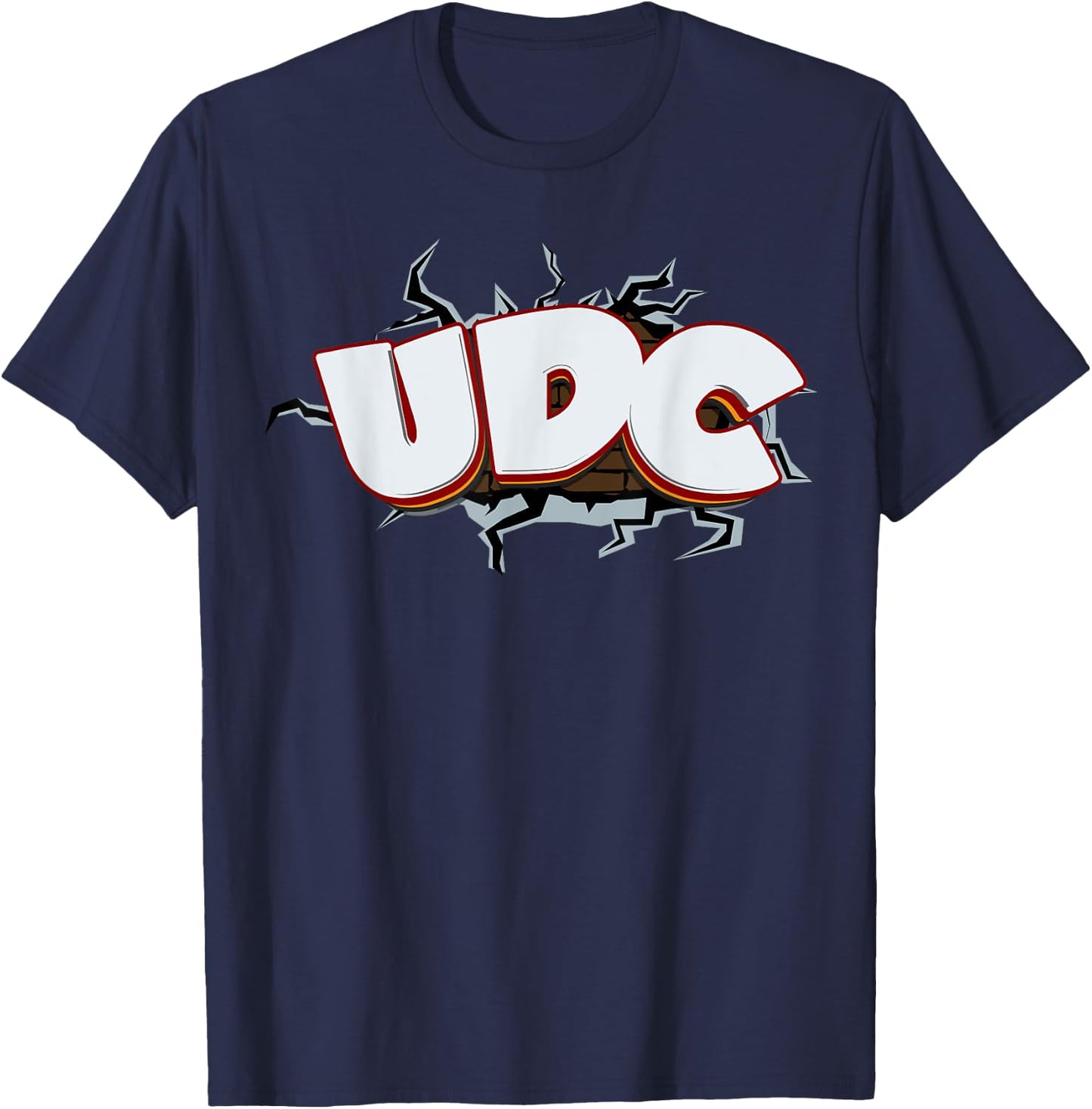 UDC Cracked Wall T-Shirt - T-Shirt | Navy