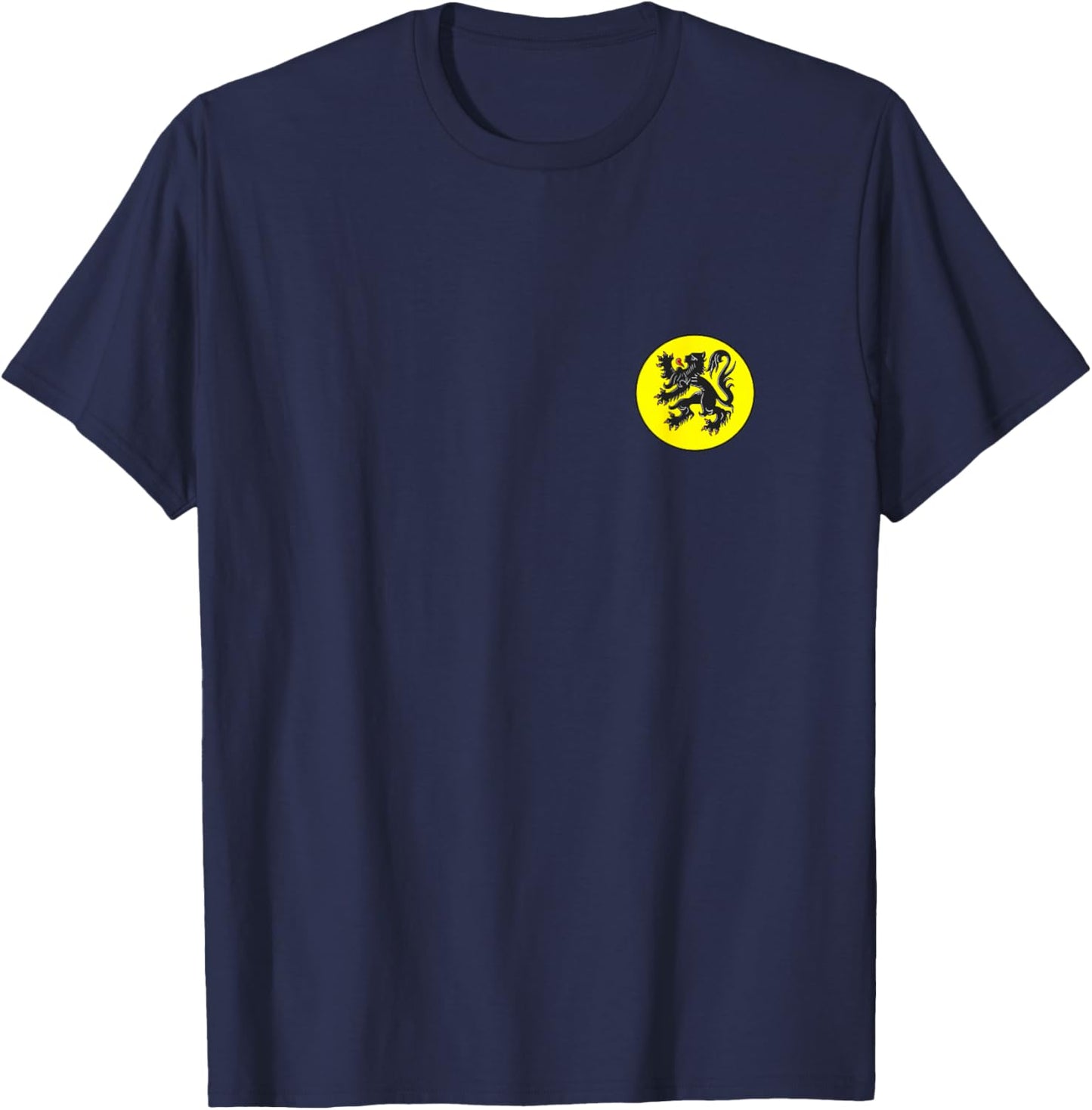 Flanders Vlaanderen Pride Vlaamse Leeuw Flemish Lion Pride T-Shirt - T-Shirt | Navy