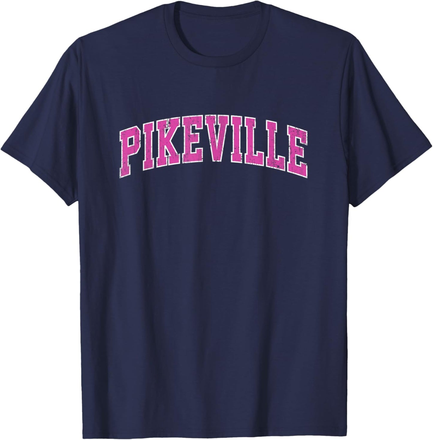 Pikeville Kentucky KY Vintage Sports Design Pink Design T-Shirt - T-Shirt | Navy