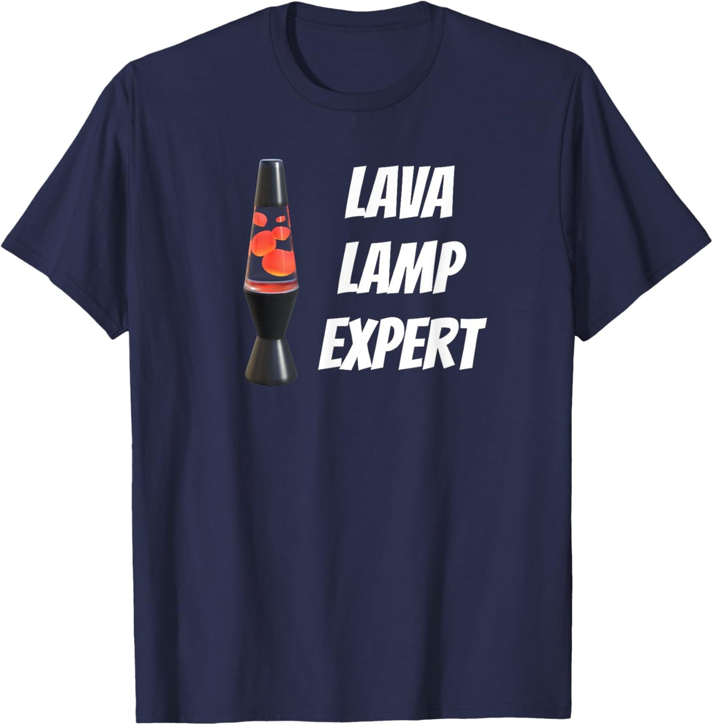 Lava Lamp Expert Funny Hippy T-Shirt - T-Shirt | Navy