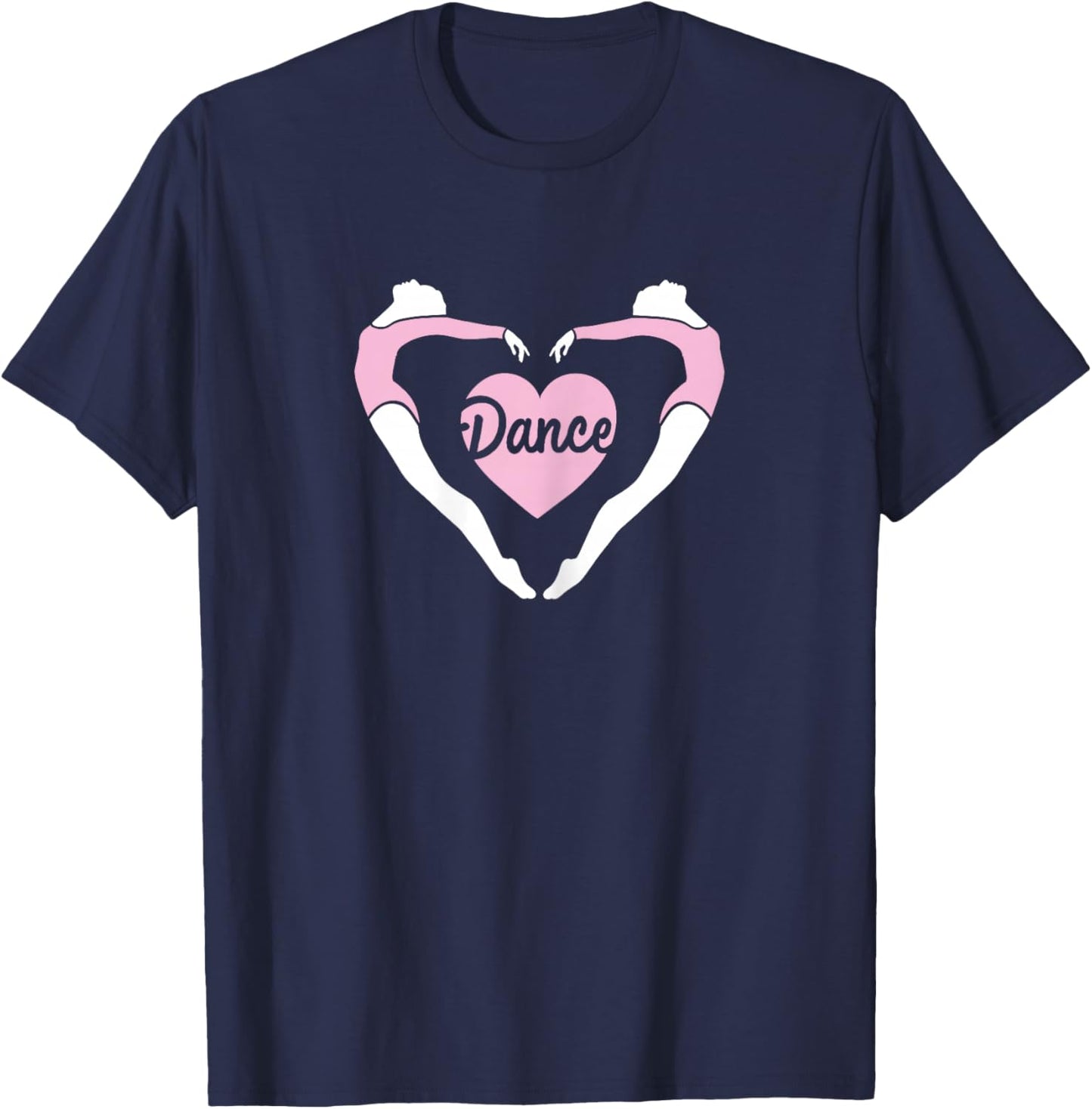 Threadrock Women's Dance Heart Love T-Shirt - T-Shirt | Navy