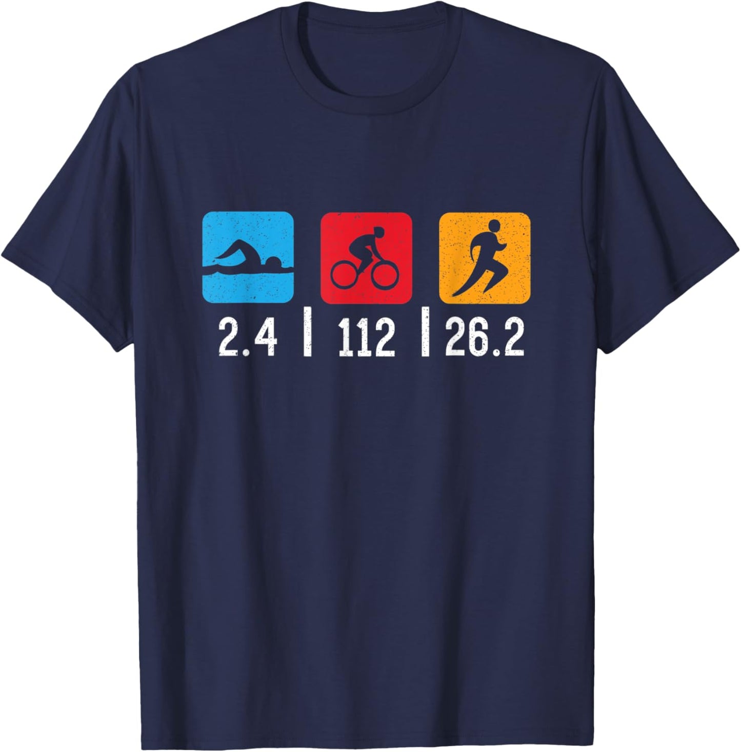 Triathlon Outfit For Triathlete 140.6 T-Shirt - T-Shirt | Navy