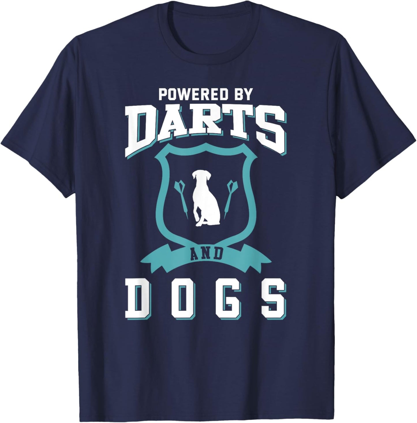 Darts Shirt Funny Dog Lover Quote Joke Darts Player T-Shirt - T-Shirt | Navy