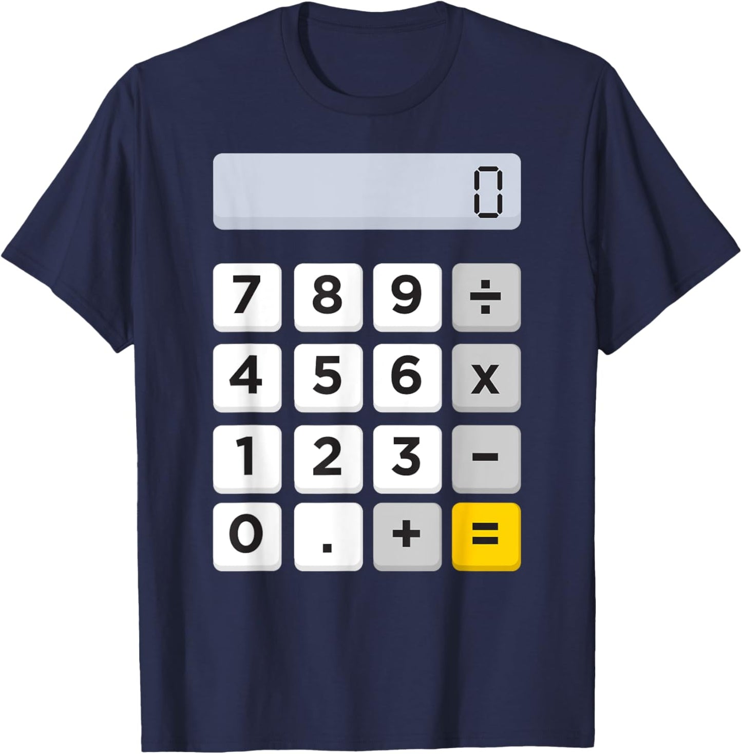 Calculator Halloween Costume Pretend I'm A Calculator T-Shirt - T-Shirt | Navy