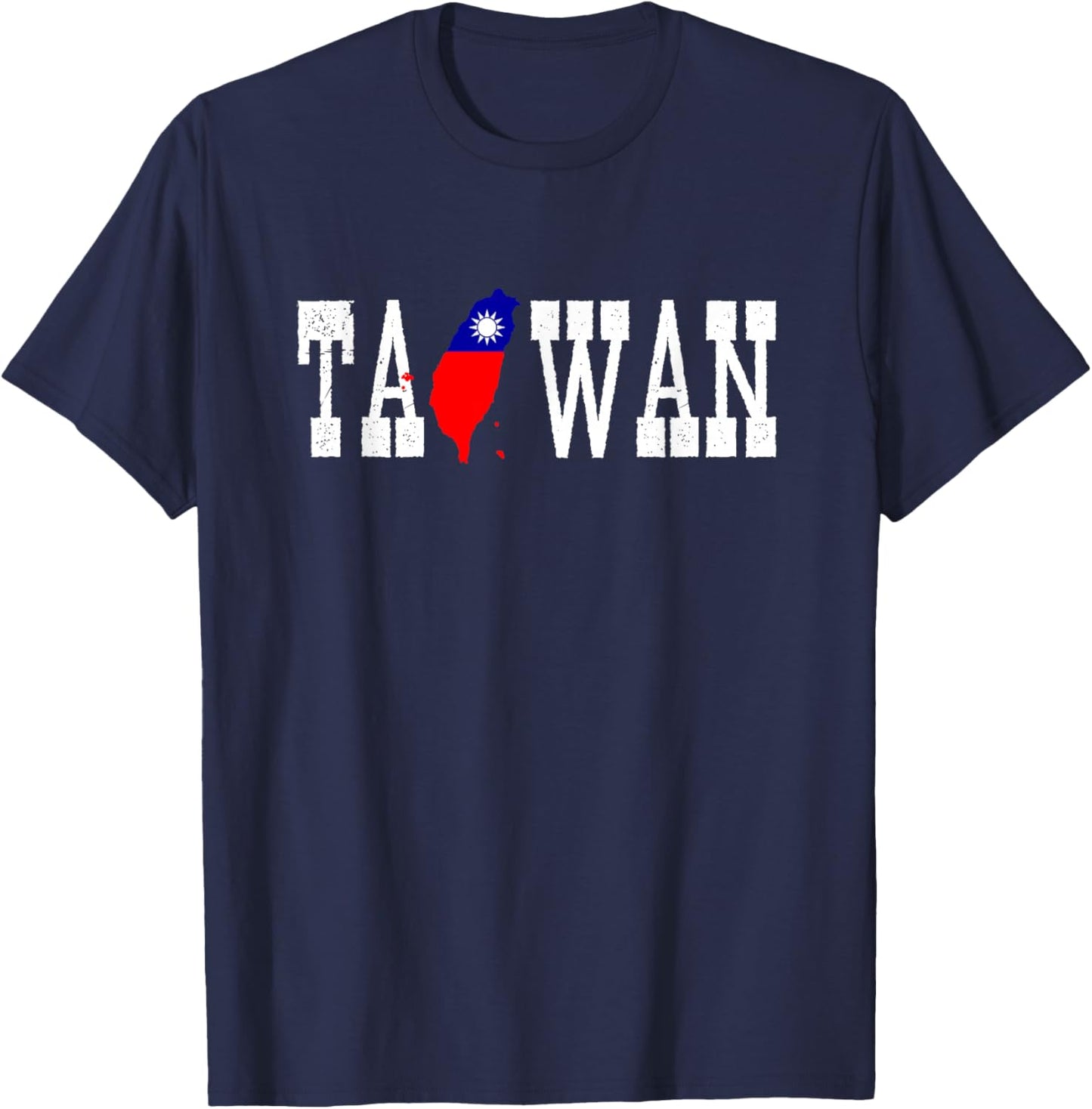 Taiwan Jersey for Love Taiwan Flag Silhouette Taiwanese T-Shirt - T-Shirt | Navy