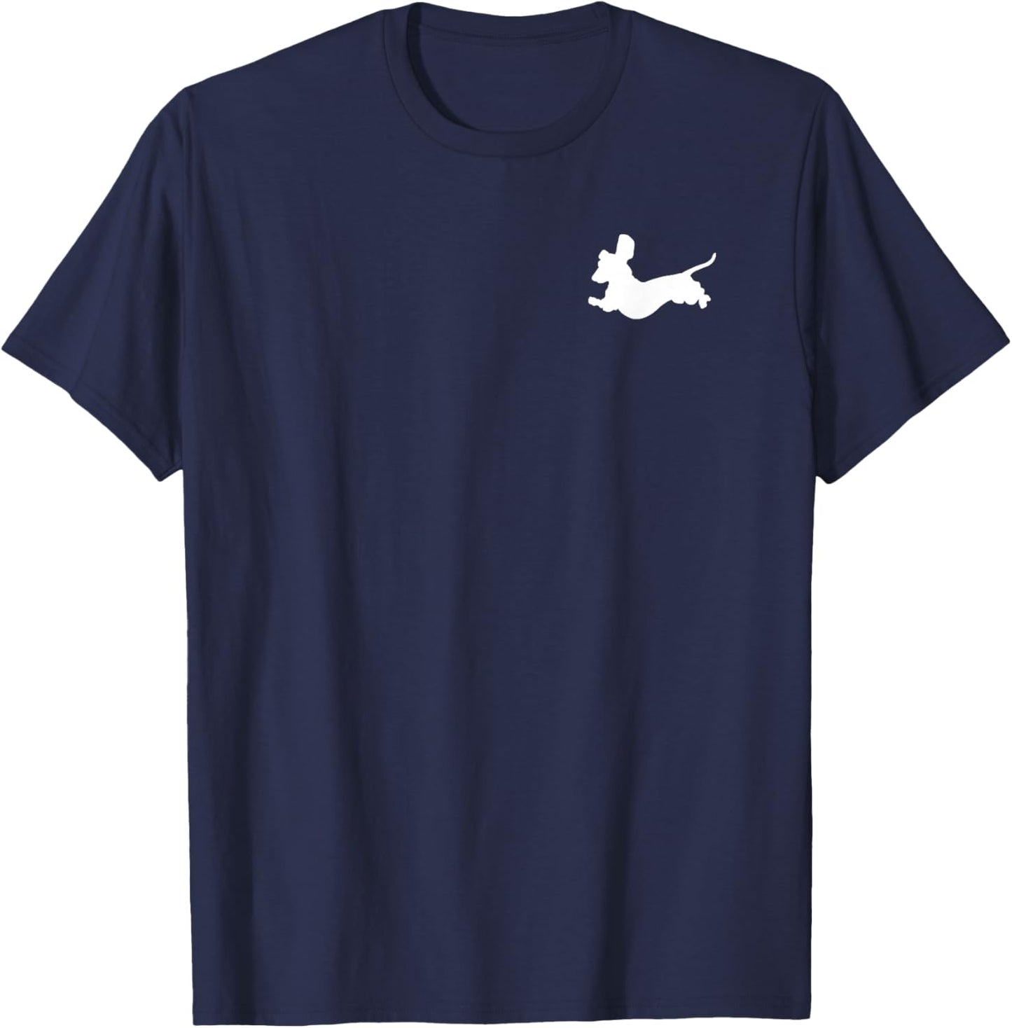 Dachshund dachshund dog silhouette retro Gift Women Girls Kids T-Shirt - T-Shirt | Navy