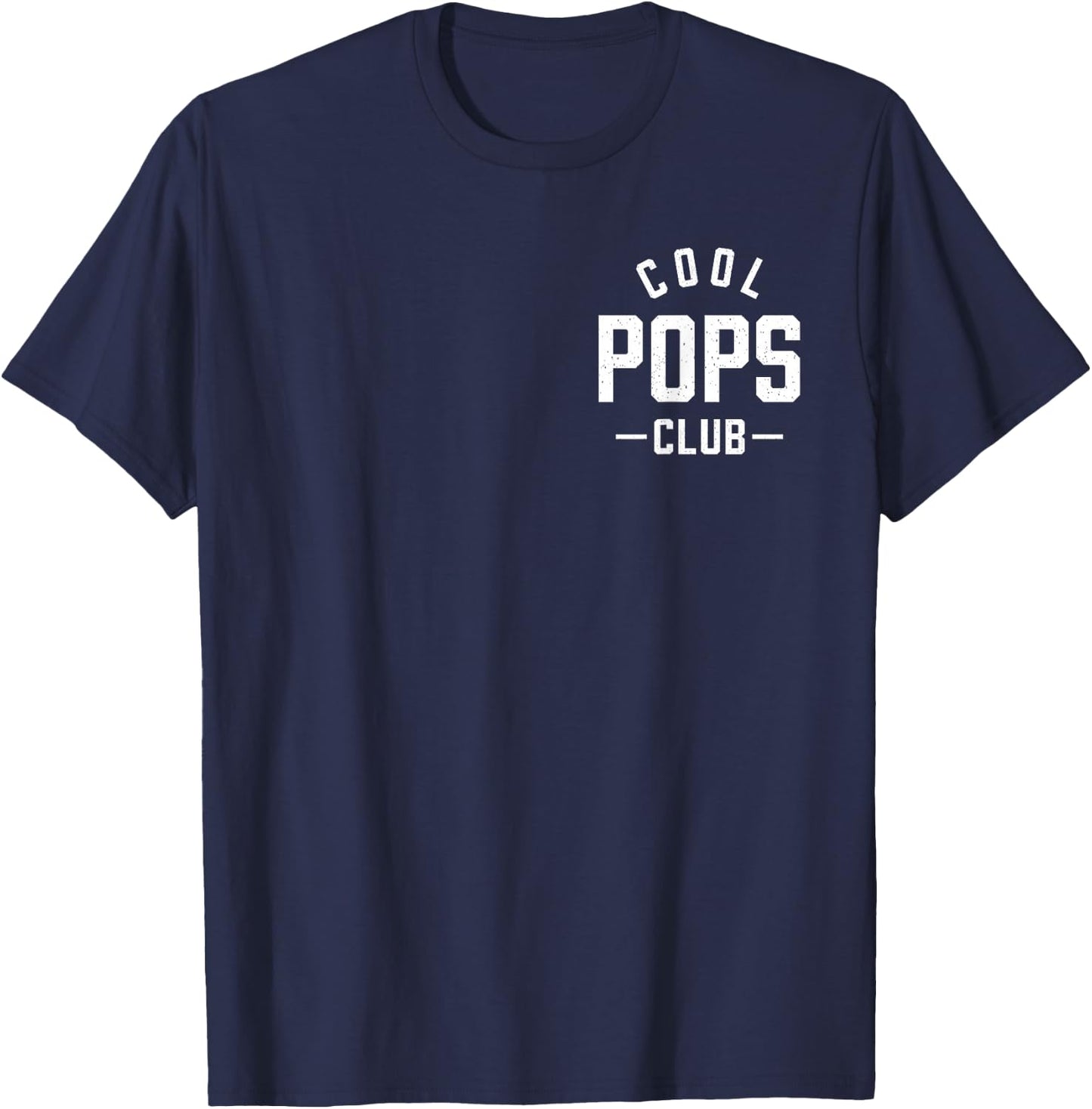 Pocket Cool Pops Club Best Pops Ever Retro Father's Day T-Shirt - T-Shirt | Navy