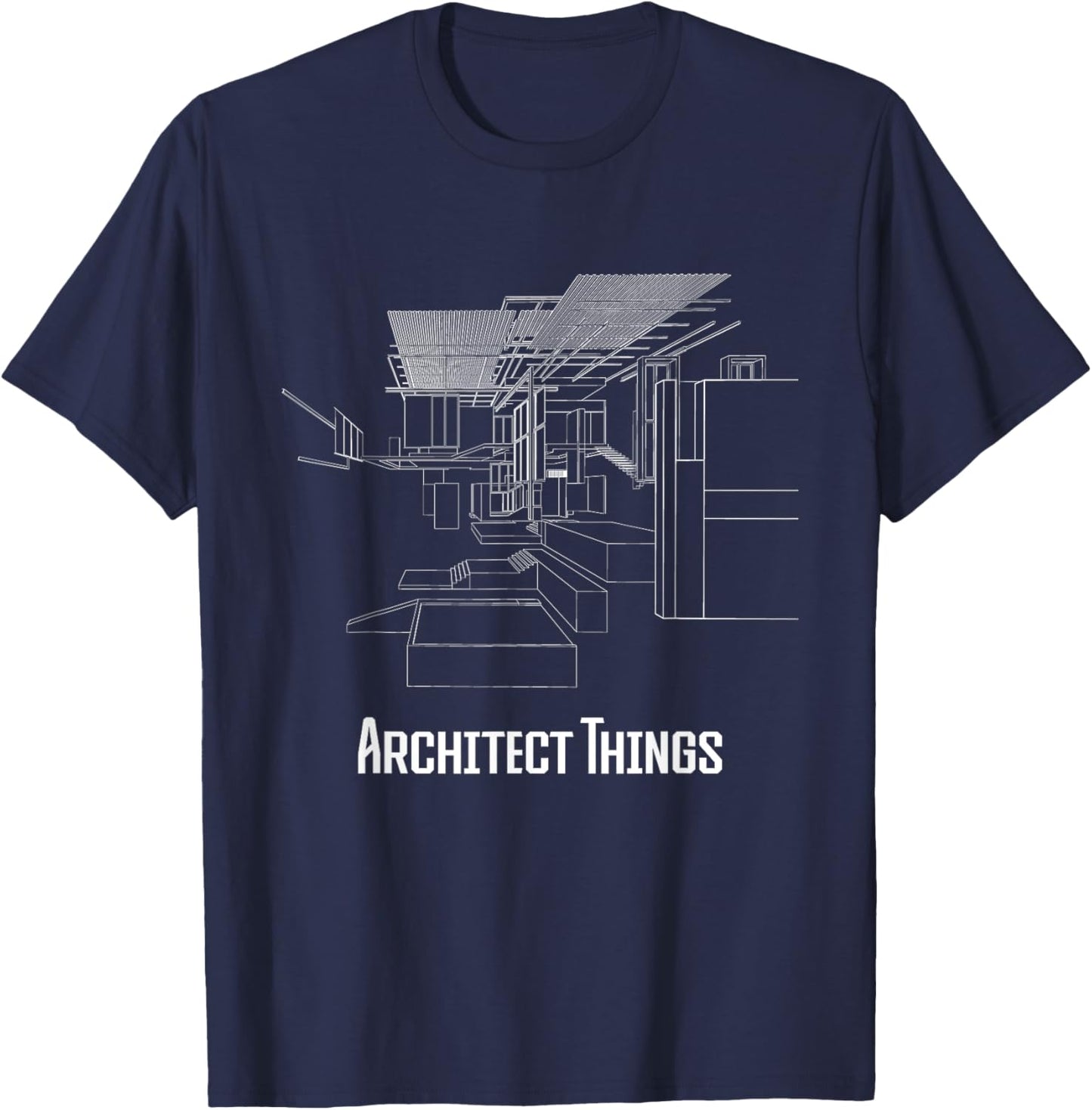 Architect Things - Architecture Artwork Designer Planner T-Shirt - T-Shirt | Navy