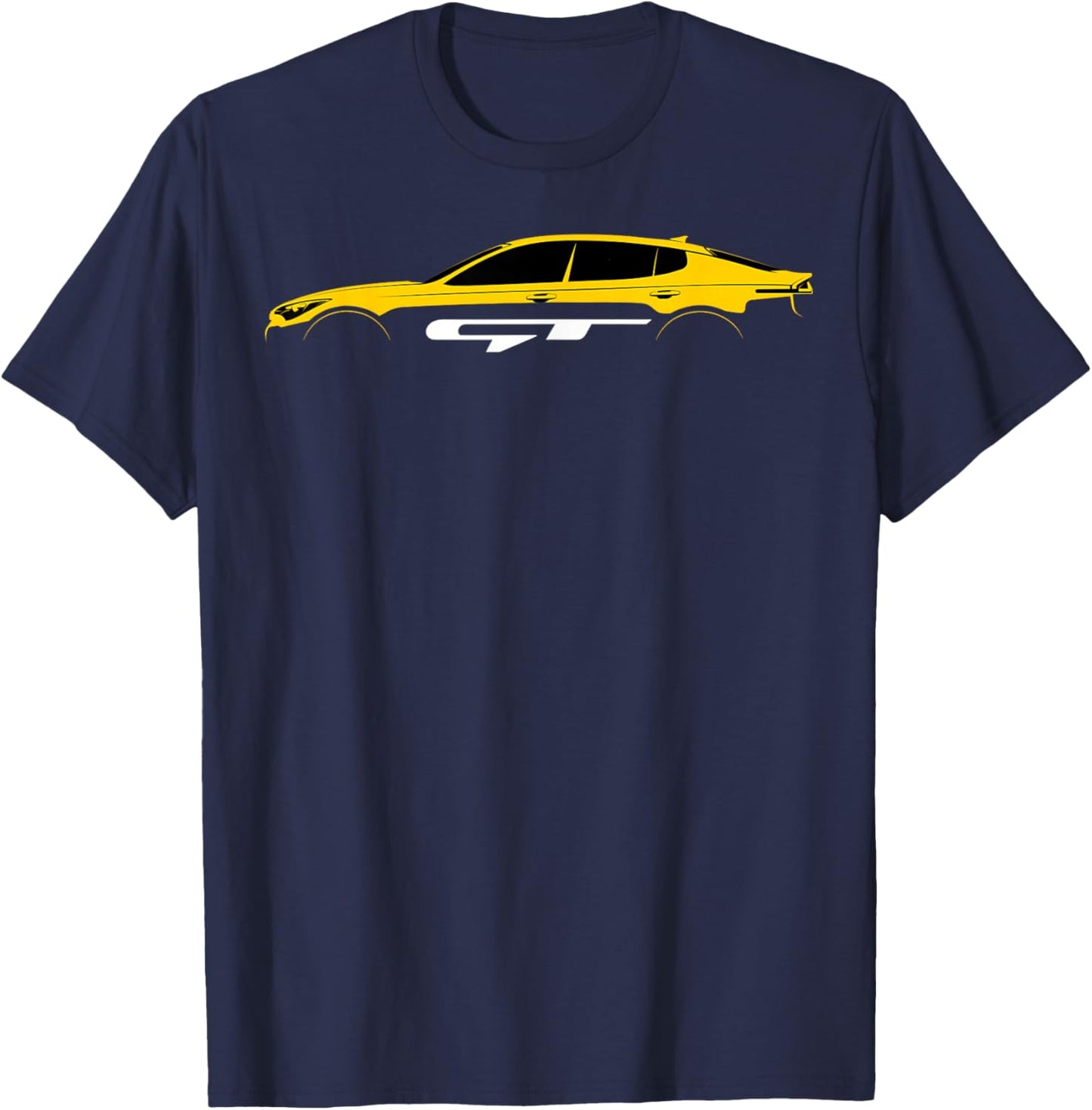 Stinger GT KDM Yellow Silhouette T-Shirt - T-Shirt | Navy