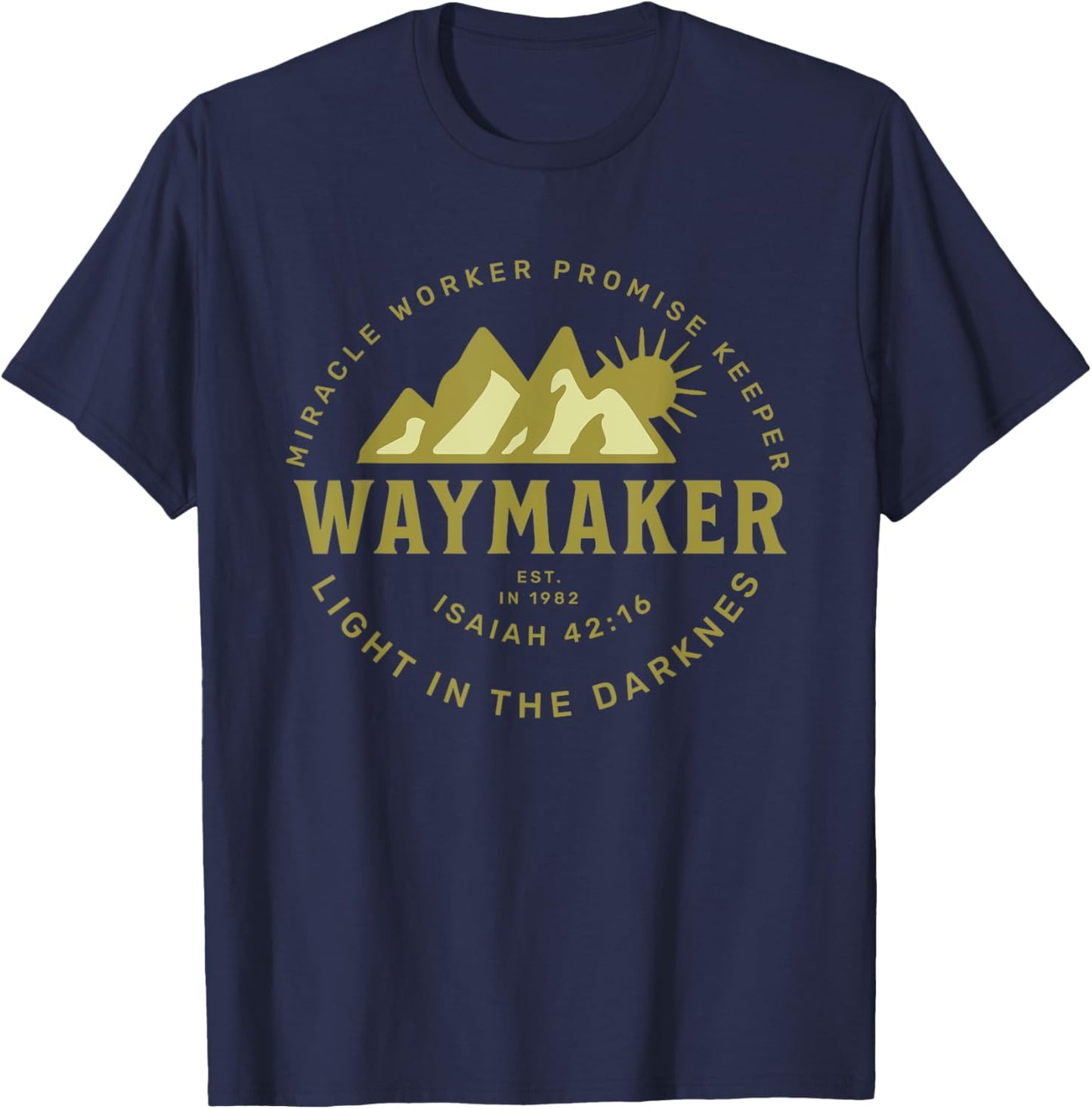 Jesus Christ Waymaker T-Shirt - T-Shirt | Navy