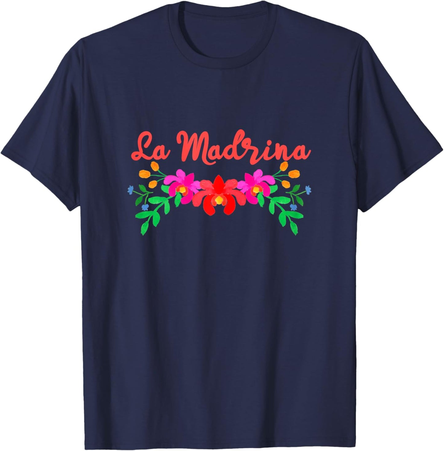 Madrina Gift Godmother - Worlds Best La Madrina T-Shirt - T-Shirt | Navy