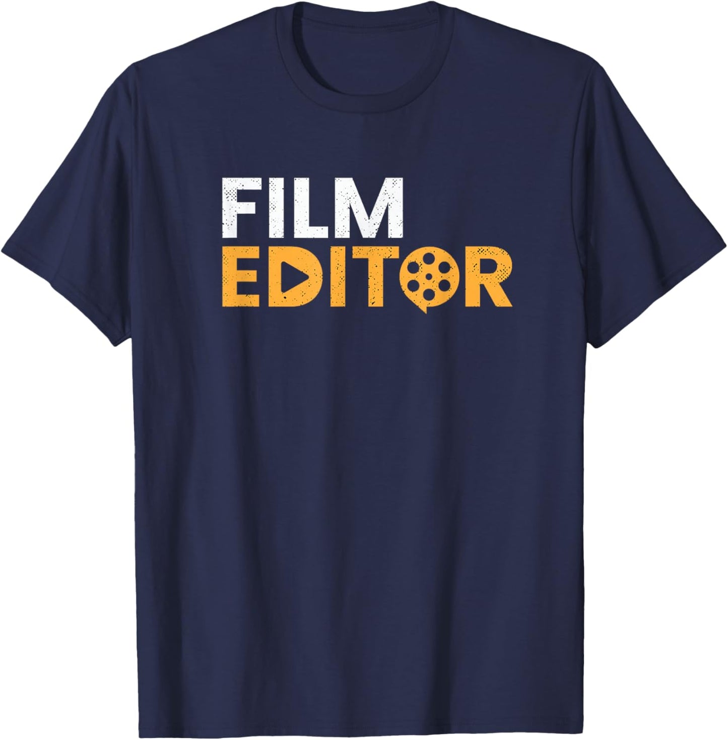 Filmeditor Video director Cameraman Filmmaker T-Shirt - T-Shirt | Navy