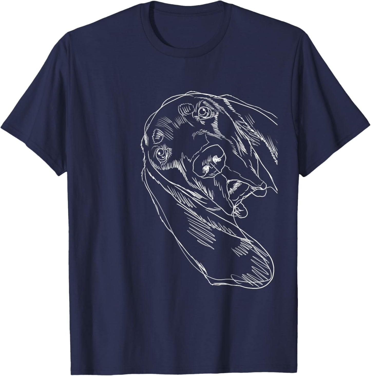Funny Dog Black and Tan Coonhound T-Shirt - T-Shirt | Navy