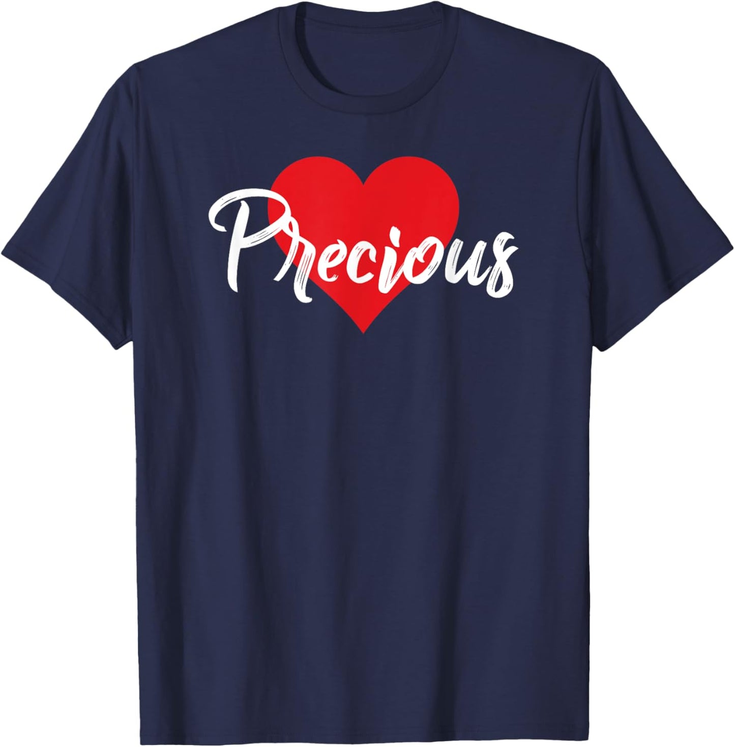 I Love Precious First Name I Heart Named T-Shirt - T-Shirt | Navy