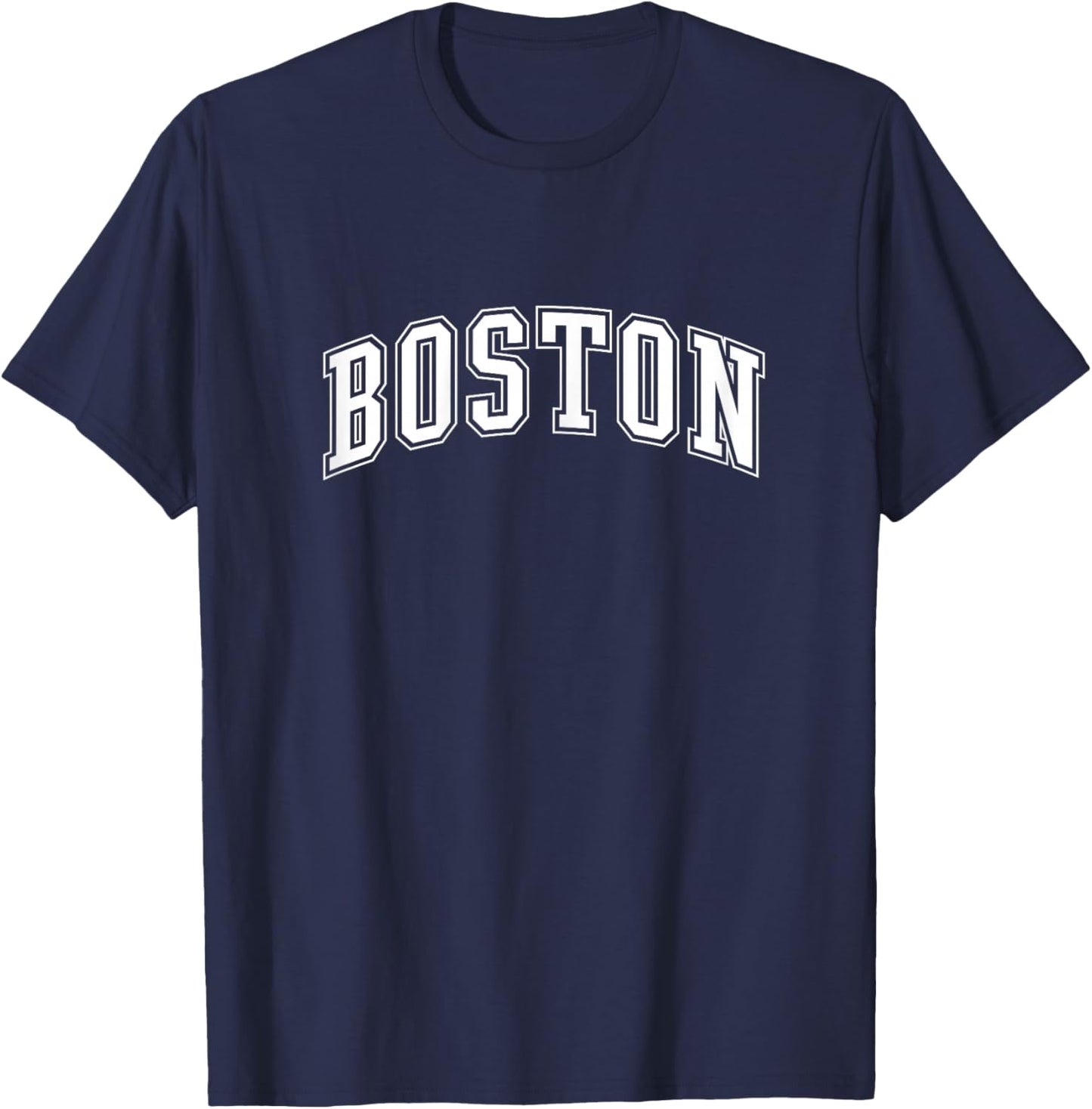 Varsity Pink Boston T-Shirt - T-Shirt | Navy