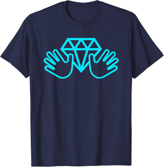 Diamonds Hands HODL - Wall Street Game Stocks Bets Memes T-Shirt - T-Shirt | Navy