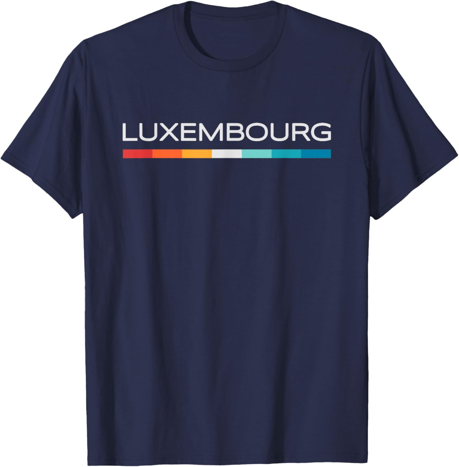 Luxembourg Retro Design T-Shirt - T-Shirt | Navy