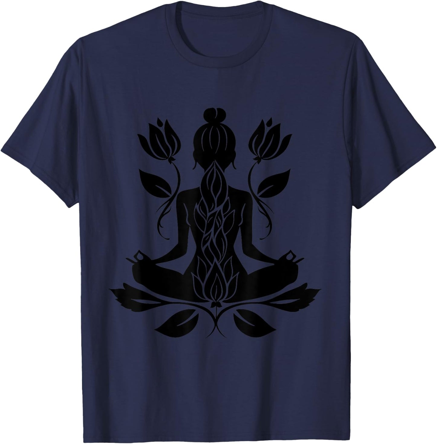 Meditation Buddhist Spiritual Yoga Zen Buddha Spirituality T-Shirt - T-Shirt | Navy