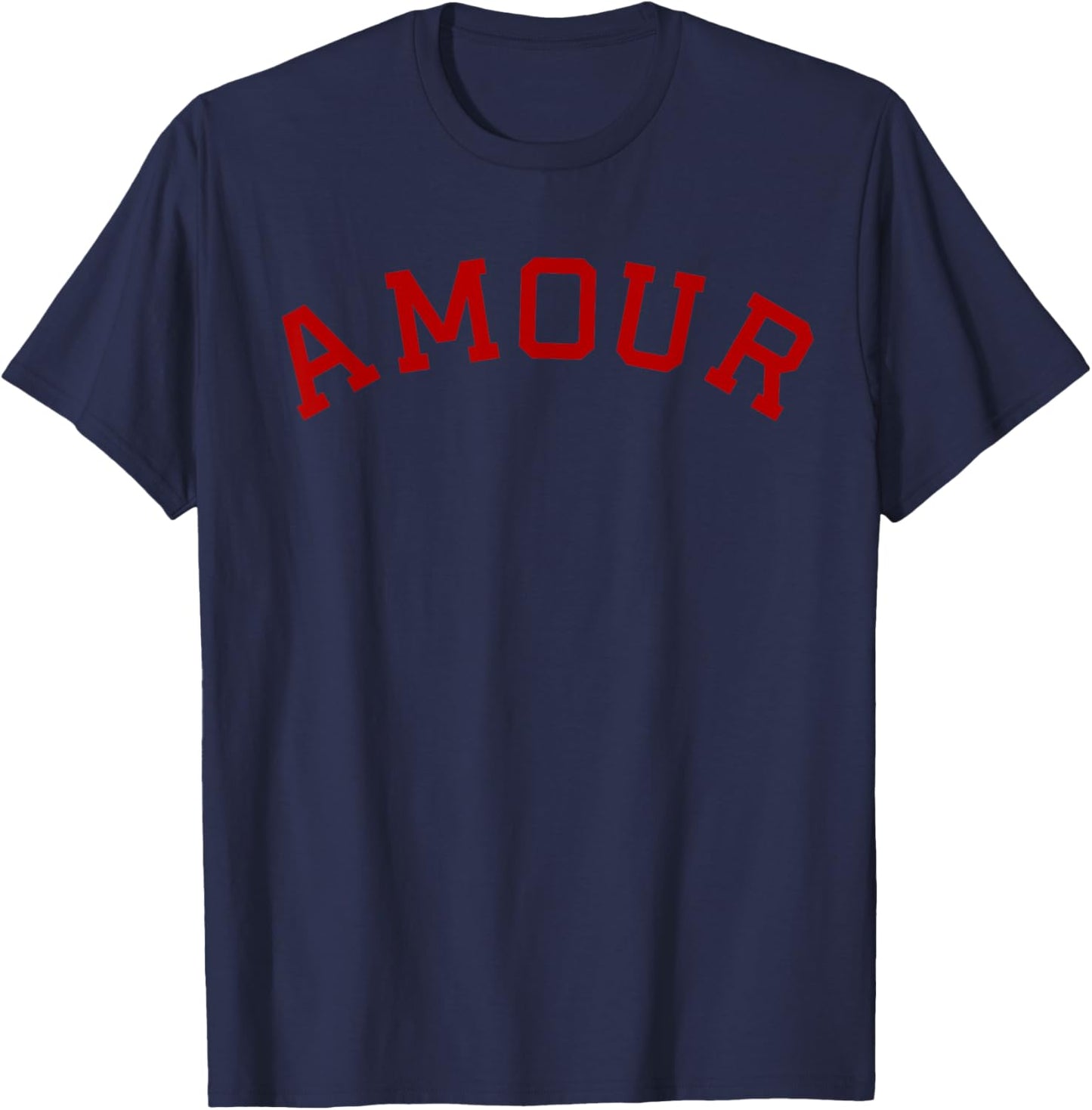 Amour French Love - Paris France Travel T-Shirt - T-Shirt | Navy