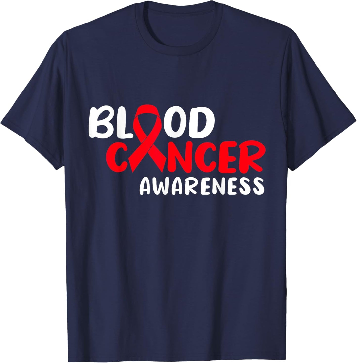 Blood Cancer Awareness T-Shirt - T-Shirt | Navy