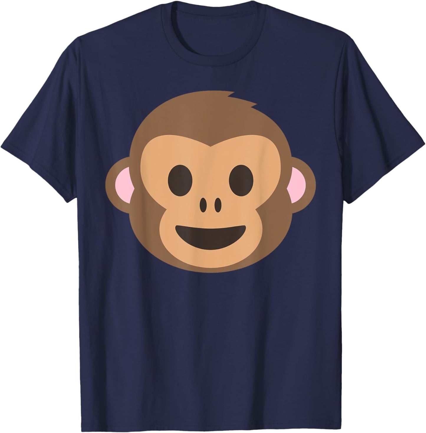 Monkey Face Monkey Head T-Shirt - T-Shirt | Navy