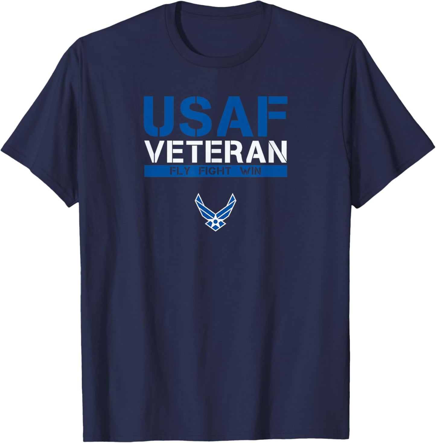 USAF Veteran - Fly Fight Win T-Shirt - T-Shirt | Navy