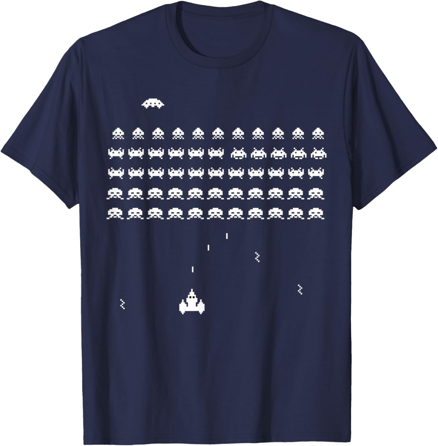 Retro Vintage video game space shooter arcade T-Shirt - T-Shirt | Navy