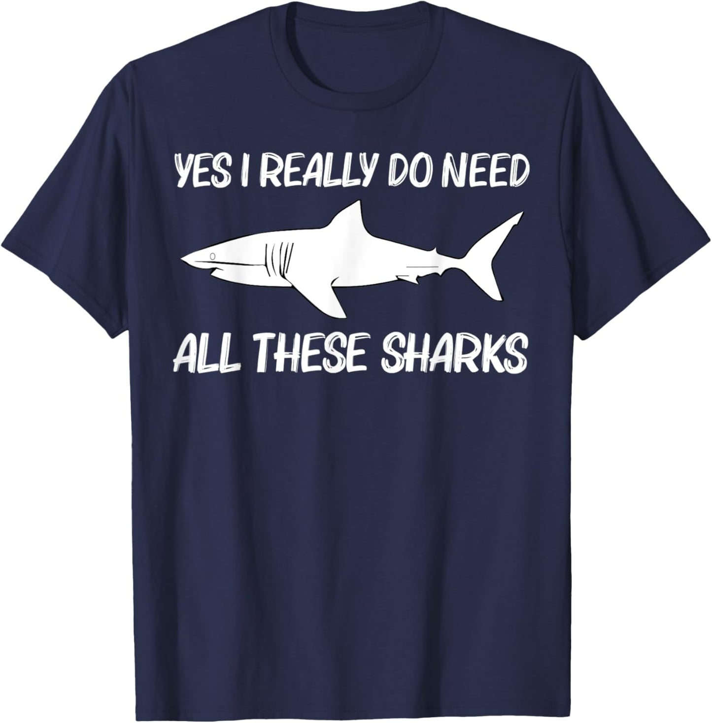 Cool Shark Women Great White Megalodon Fish Animal T-Shirt - T-Shirt | Navy