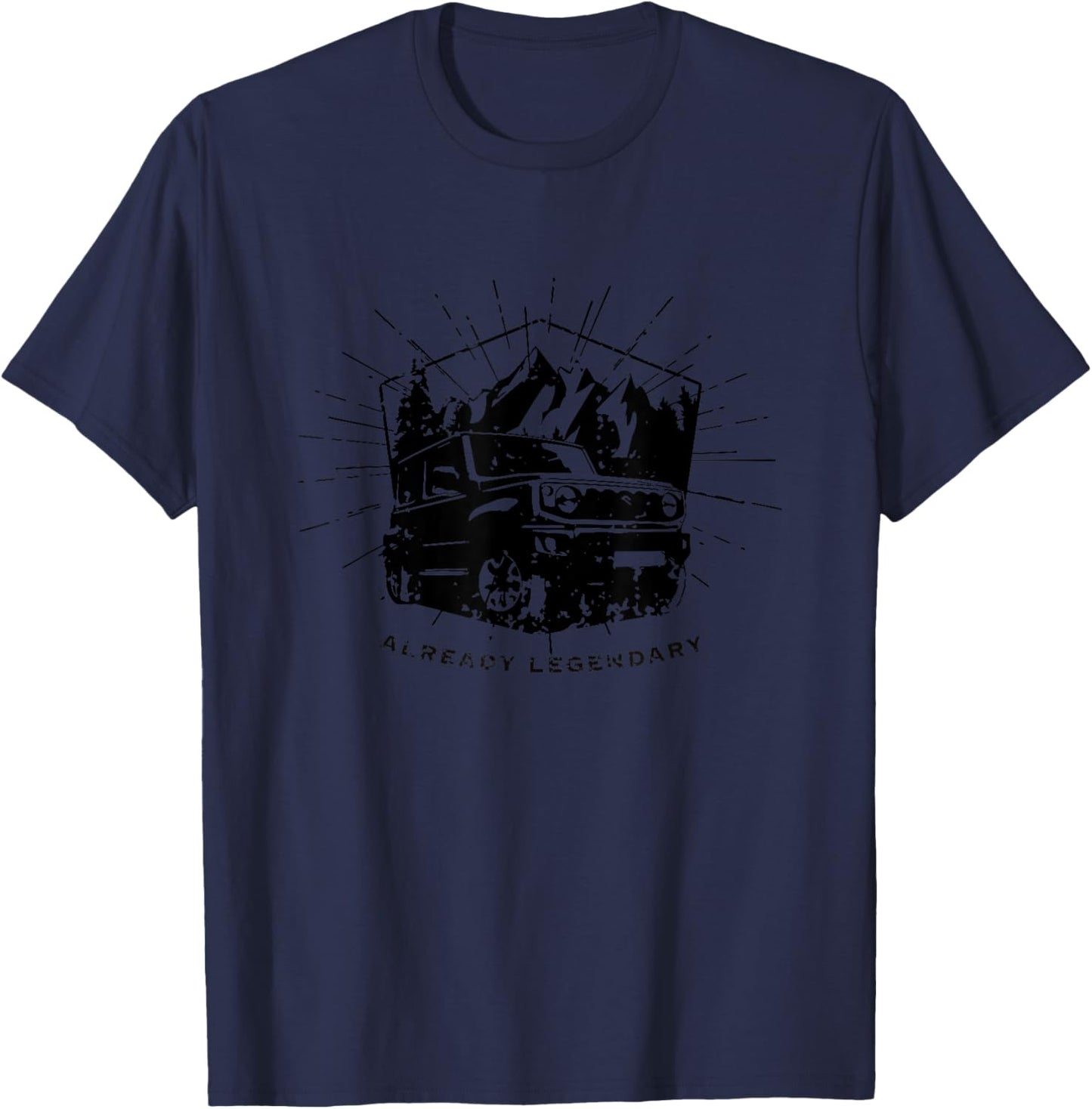 Jimny JB74 JB64 Offroad 4x4 Already Legendary All Grip 4WD T-Shirt - T-Shirt | Navy