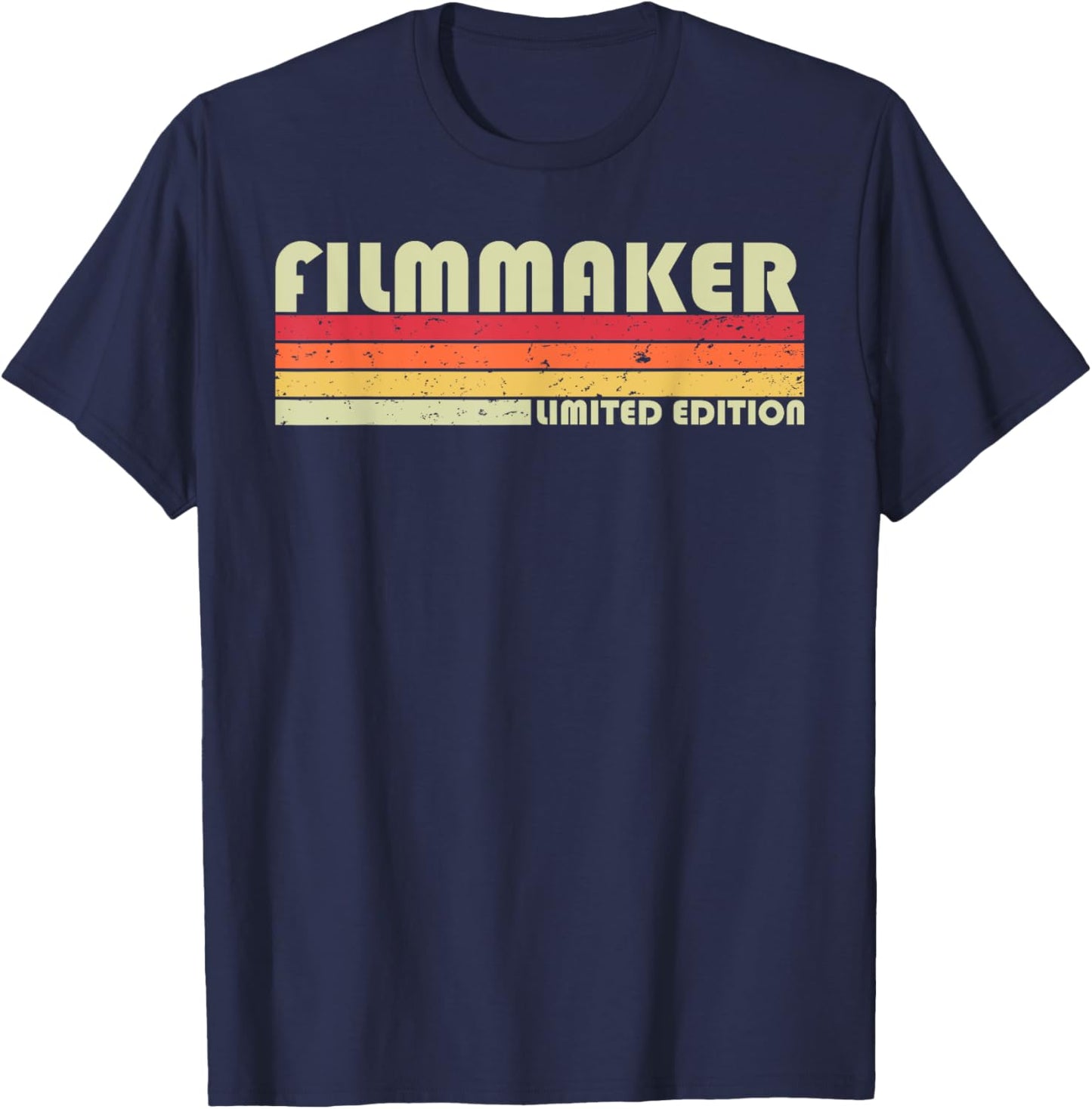 FILMMAKER Funny Job Title Profession Birthday Worker Idea T-Shirt - T-Shirt | Navy