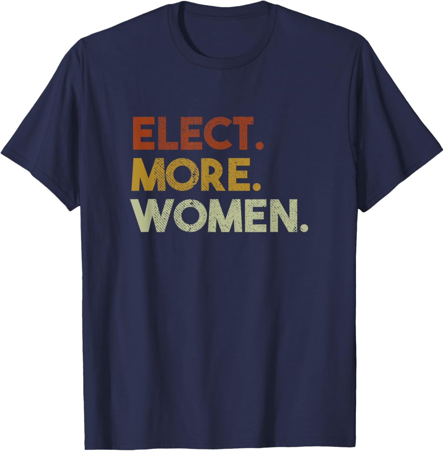 Elect More Women Vintage Vote T-Shirt - T-Shirt | Navy