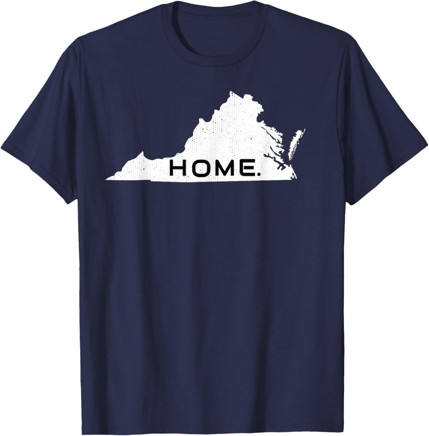 Distressed Virginia Home State T-Shirt - T-Shirt | Navy