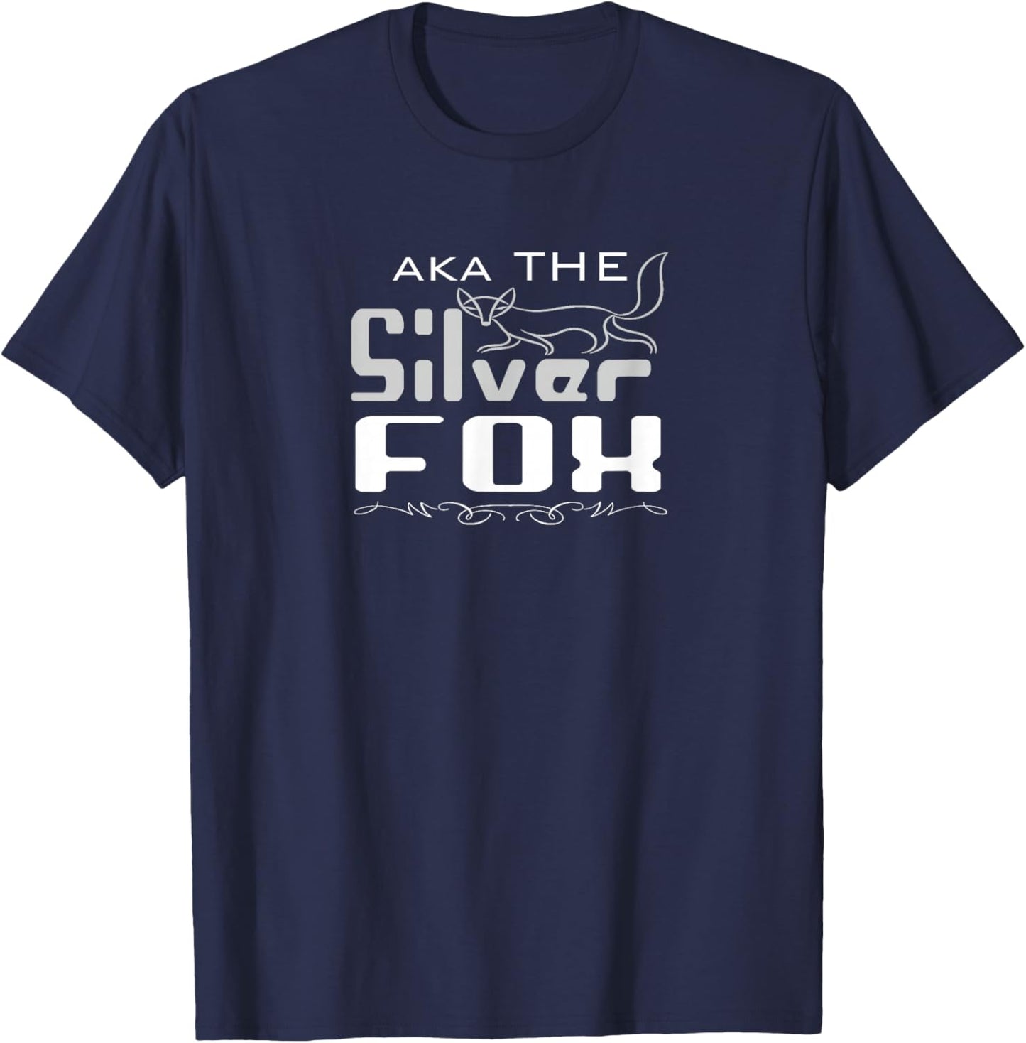 aka The Silver Fox For Seniors & Boomers T-Shirt - T-Shirt | Navy