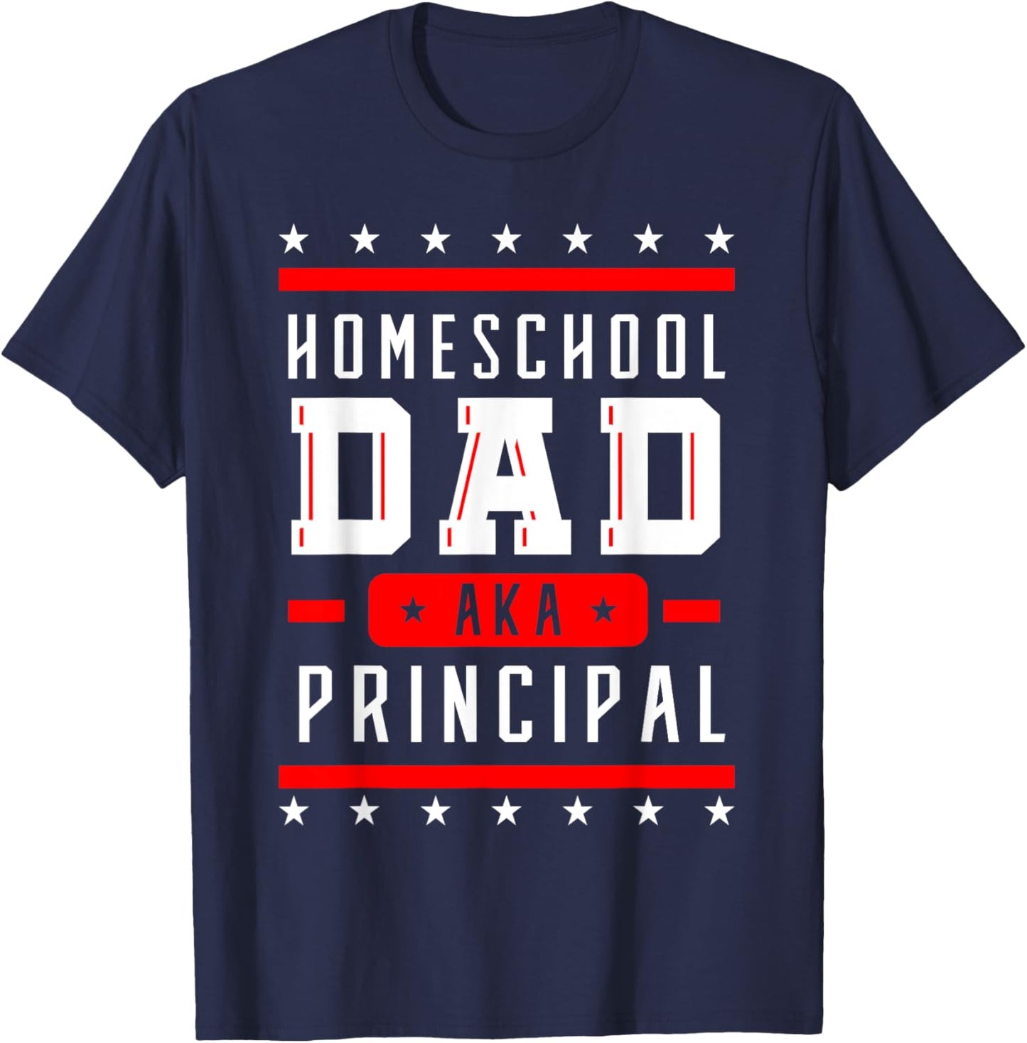 Teacher Principal Dad Homeschool Instructor Father's Day Men Women Girls Kids T-Shirt - T-Shirt | Navy