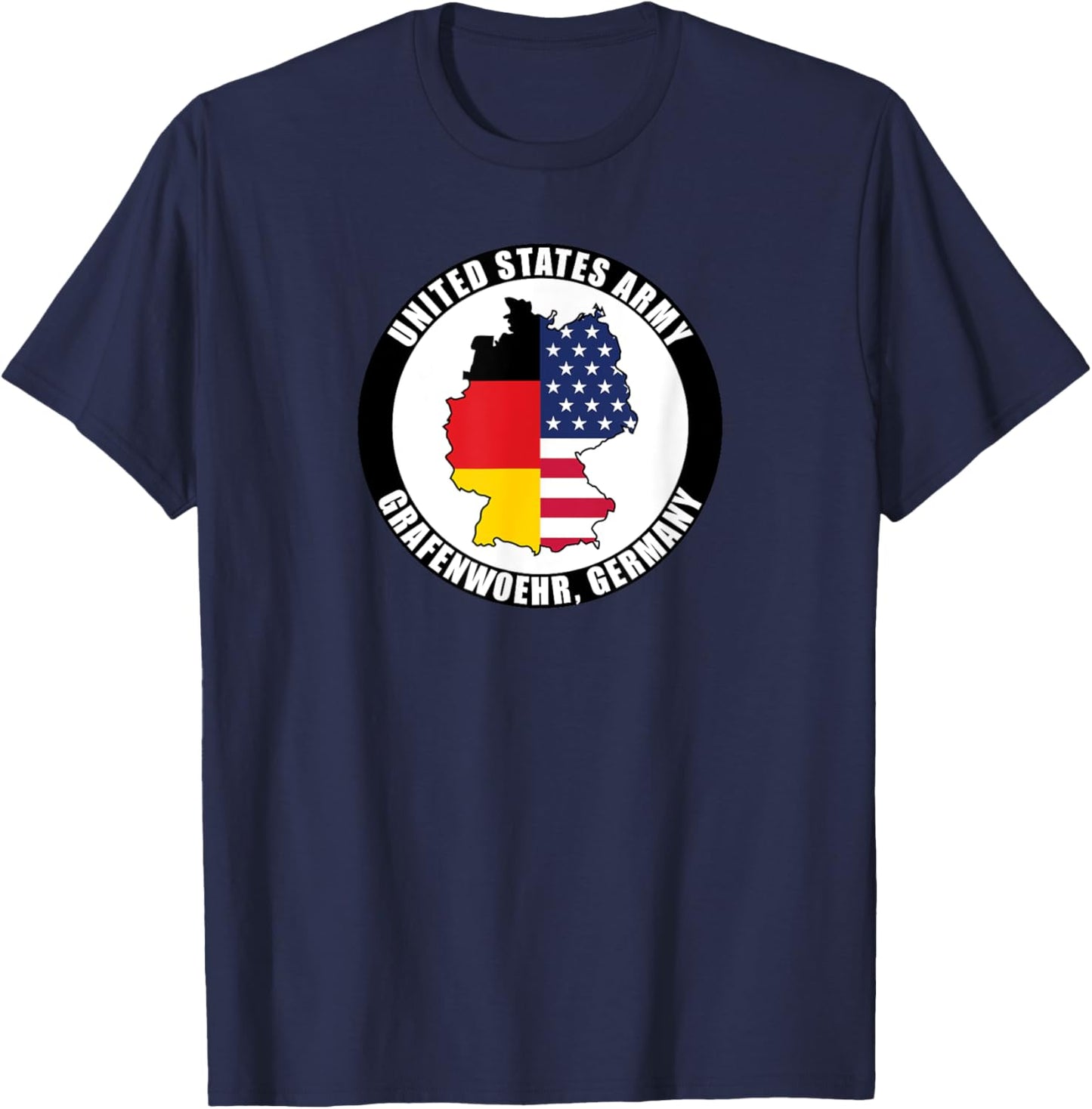 Grafenwoehr Germany United States Army Military Veteran Gift T-Shirt - T-Shirt | Navy