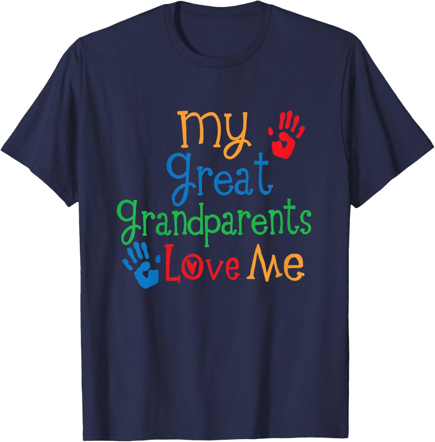 Kids My Great Grandparents Love Me T-Shirt - T-Shirt | Navy