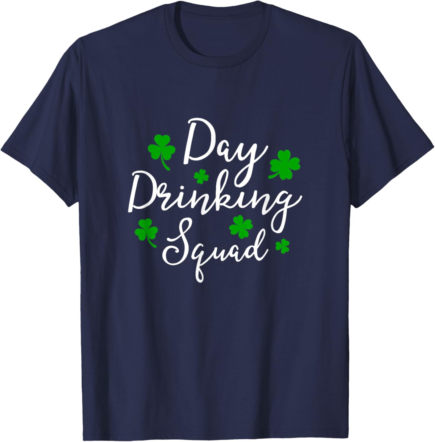 St Patricks Day Drinking Squad Irish Shamrock Beer Lovers T-Shirt - T-Shirt | Navy