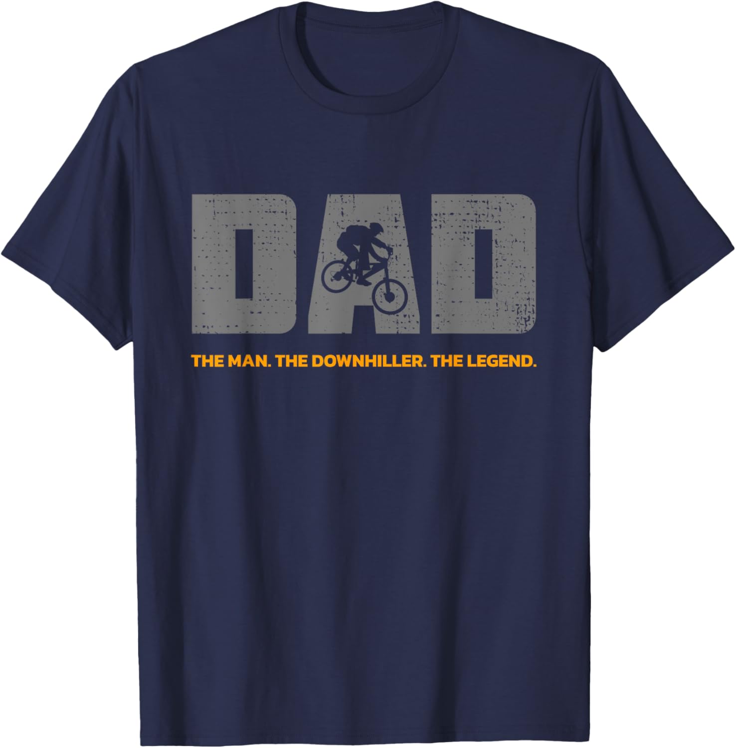 Downhill Dad and Downhill mountain biking for Downhill T-Shirt - T-Shirt | Navy