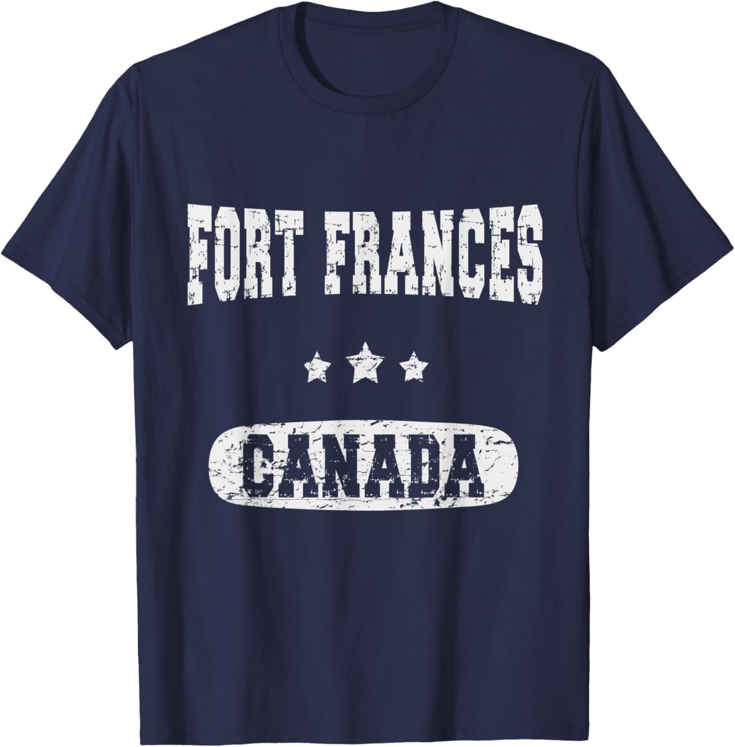 Vintage Fort Frances Canada T-Shirt - T-Shirt | Navy