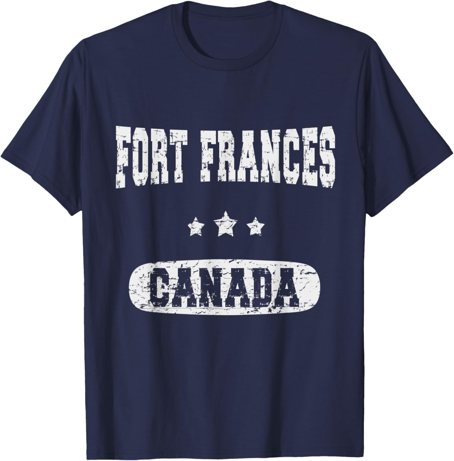 Vintage Fort Frances Canada T-Shirt - T-Shirt | Navy