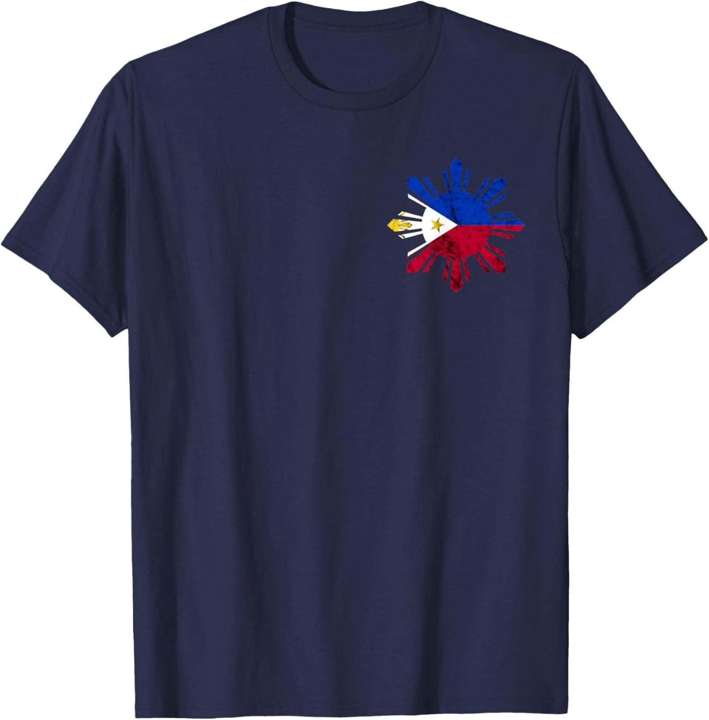 Philippines Filipino Flag Pilipinas Pride Filipino Roots T-Shirt - T-Shirt | Navy