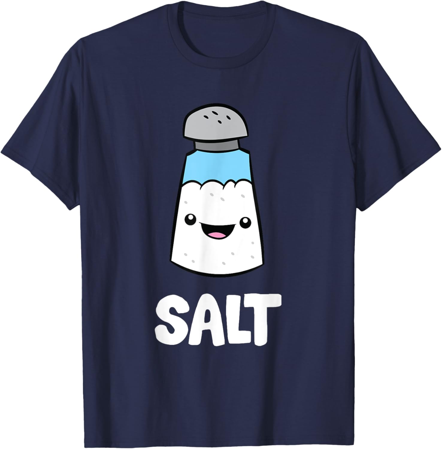 Salt Costume Matching Pepper And Salt Couple T-Shirt - T-Shirt | Navy