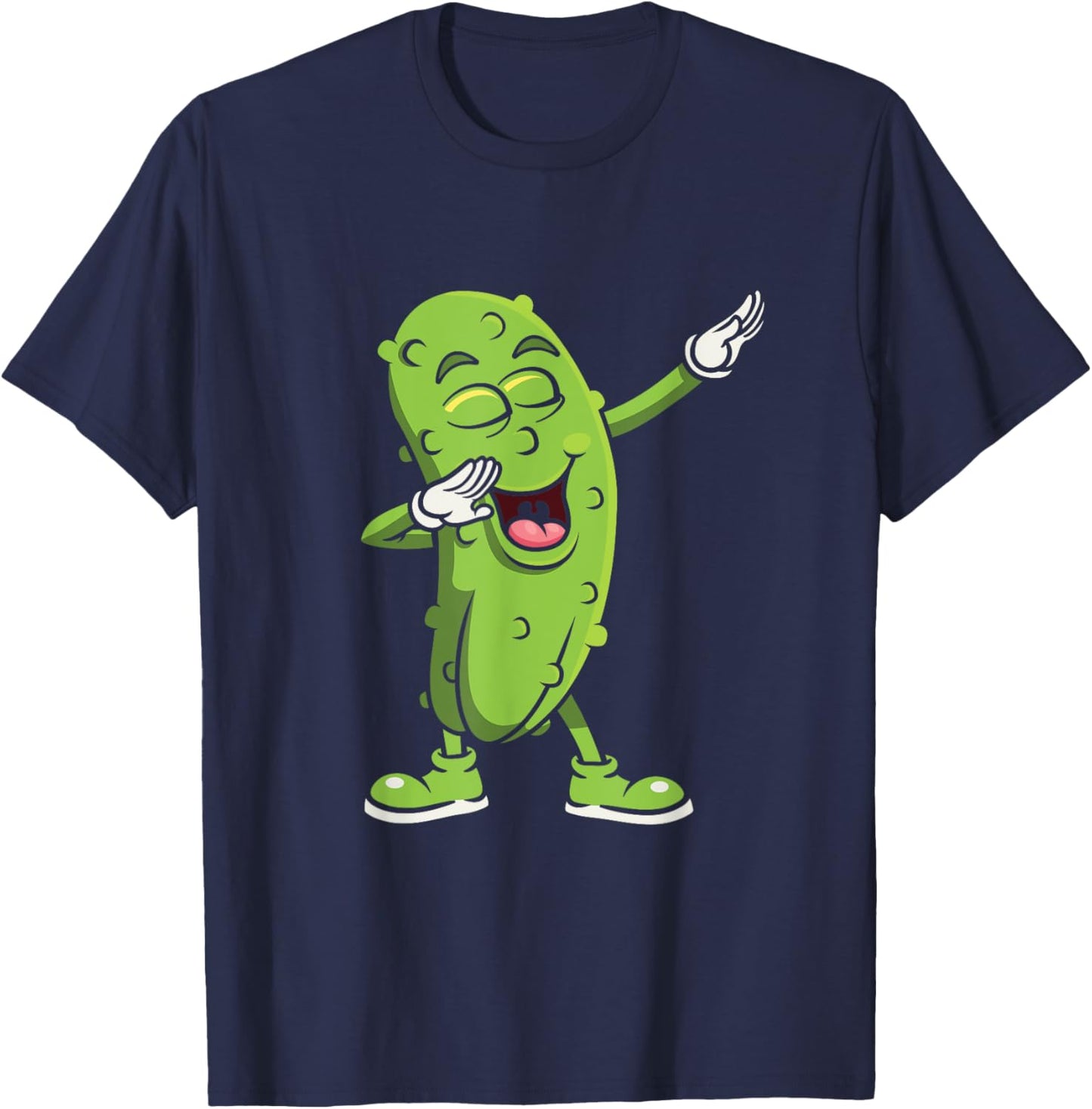 Dabbing Pickle - Cucumber Vegetarian Vegan Pickles Lover T-Shirt - T-Shirt | Navy