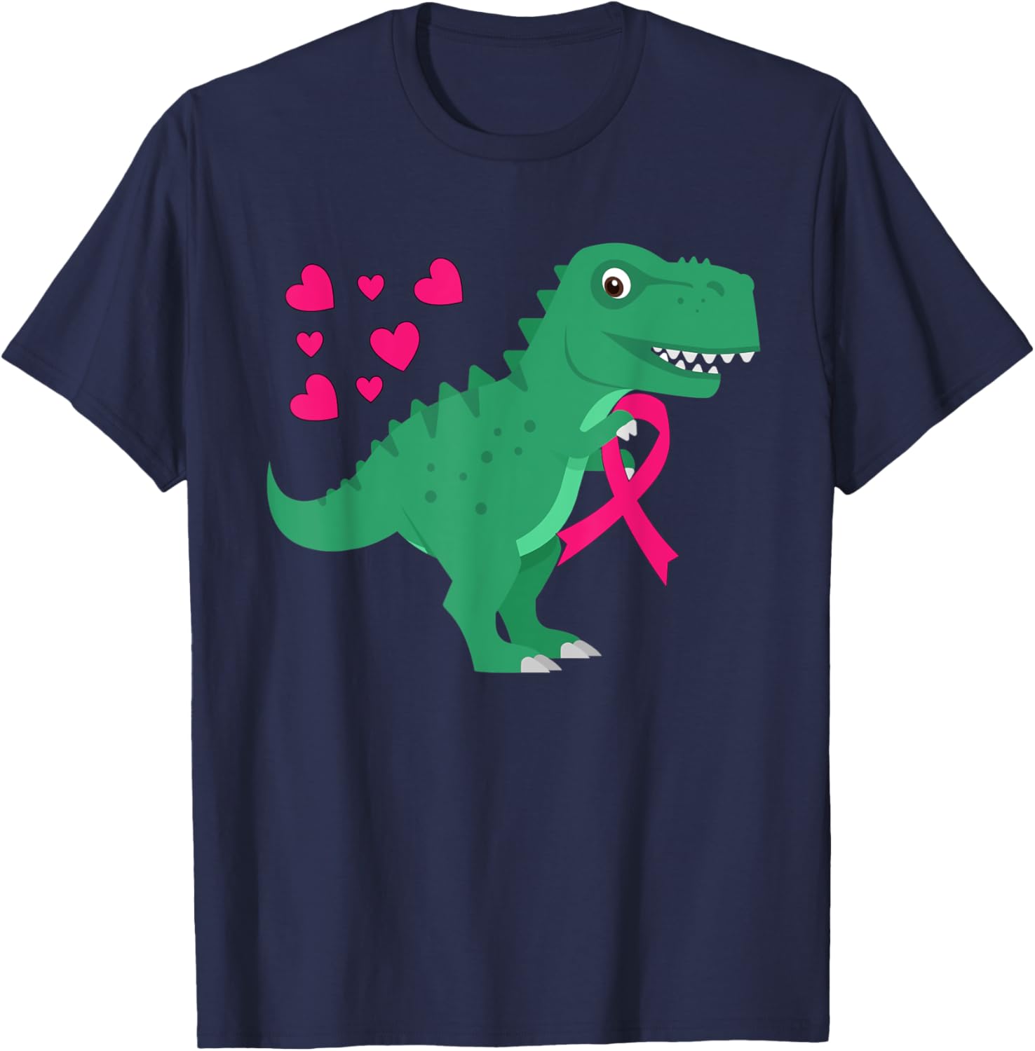Breast Cancer Awareness Toddler Pink Ribbon Kids Youth Teen T-Shirt - T-Shirt | Navy