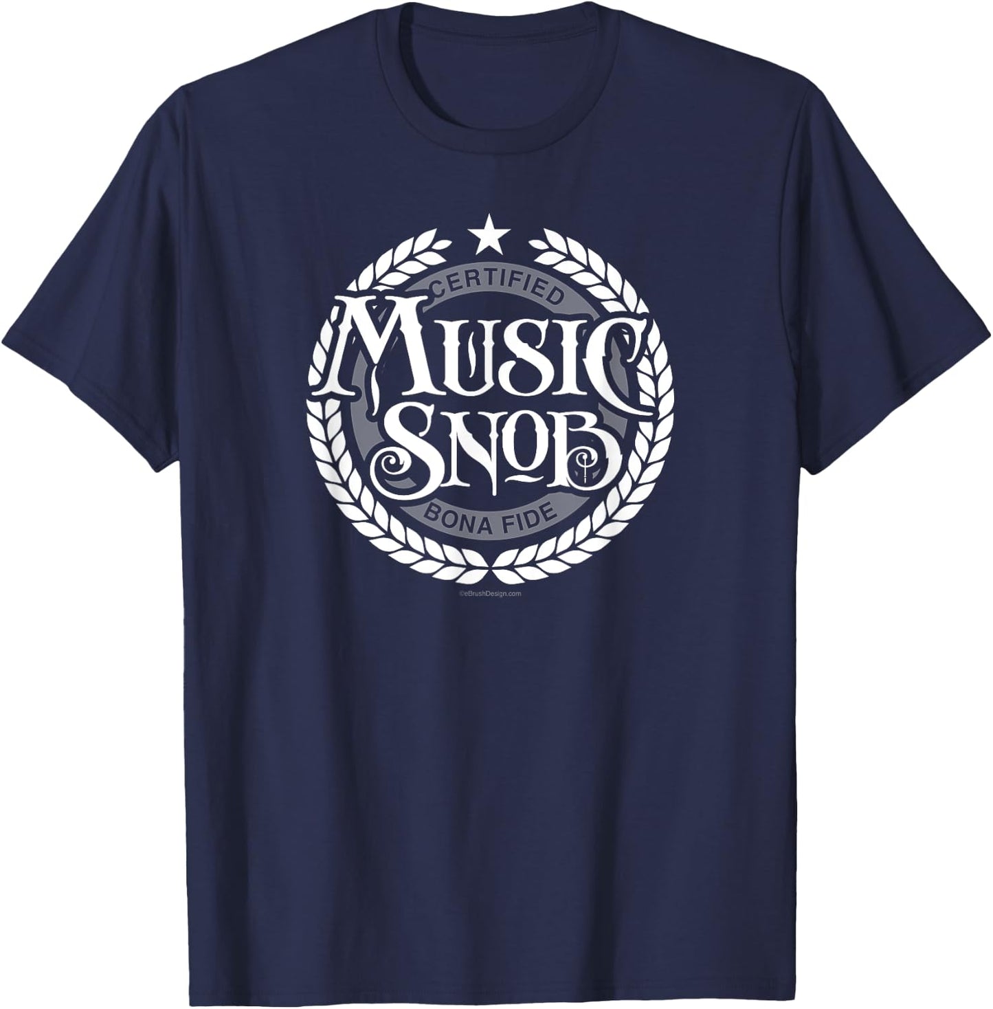 Music Snob - funny music lover T-Shirt - T-Shirt | Navy
