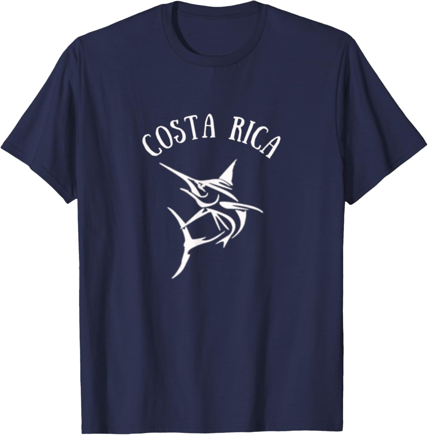 Costa Rica Deep Sea Fishing Jumping Marlin T-Shirt - T-Shirt | Navy