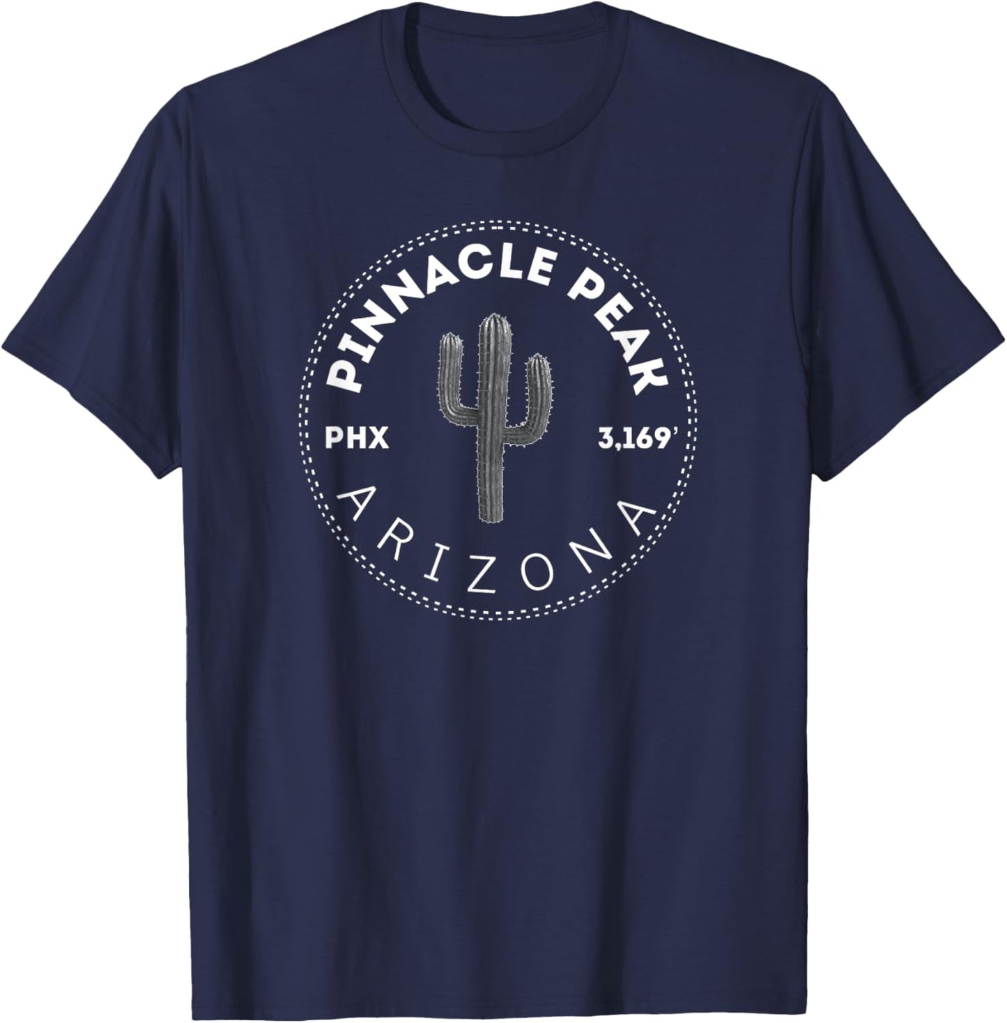 Pinnacle Peak Mountain Designs of Phoenix Arizona T-Shirt - T-Shirt | Navy